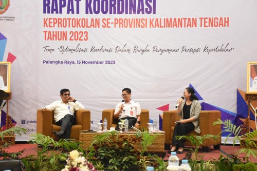 Setda Prov Kalteng Wagub Edy Pratowo Buka Rakor Keprotokolan Se Kalteng