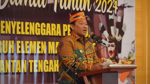 Setda Prov Kalteng Wagub Kalteng Hadiri Deklarasi Pemilu Damai