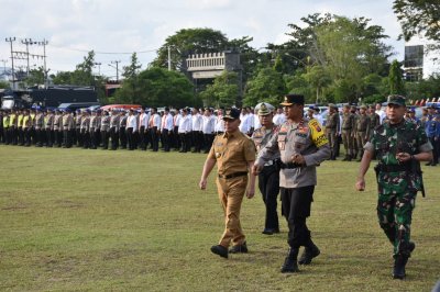 Setda Prov Kalteng Gubernur Sugianto Sabran Hadiri Apel Gelar Pasukan