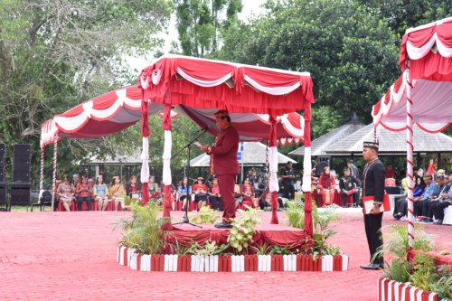 Setda Prov Kalteng Wagub Edy Pratowo Pimpin Upacara Peringatan Hari