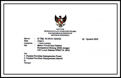Materi Pokok Soal Seleksi Kompetensi Bidang Skb Dengan Cat Untuk Cpns Ta 2019 Setda Prov Kalteng Materi Pokok Soal Seleksi Kompetensi Bidang Skb Dengan Cat Untuk Cpns Ta 2019 Setda Prov Kalteng