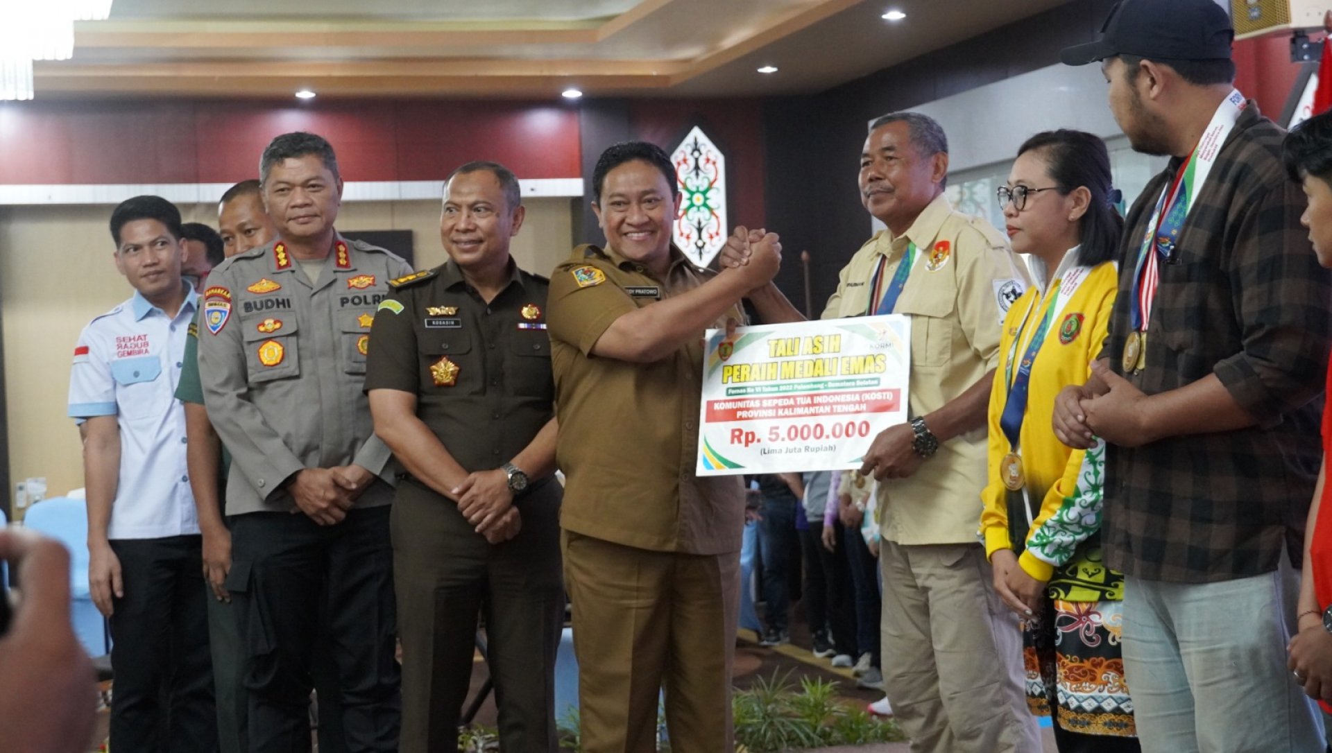 Wagub Kalteng Hadiri Penyerahan Tali Asih Bagi Pegiat Festival Olahraga Nasional
