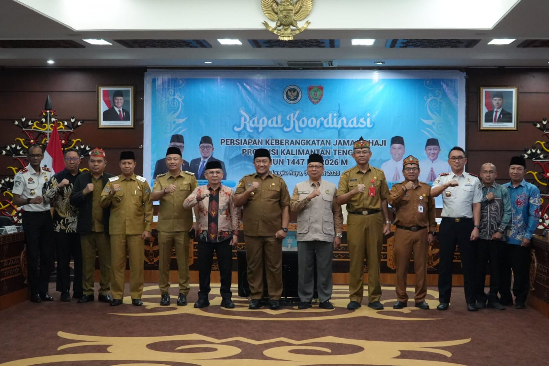Wakil Gubernur Edy Pratowo Buka Rakor Persiapan Pelaksanaan Keberangkatan Jamaah Haji Kalteng