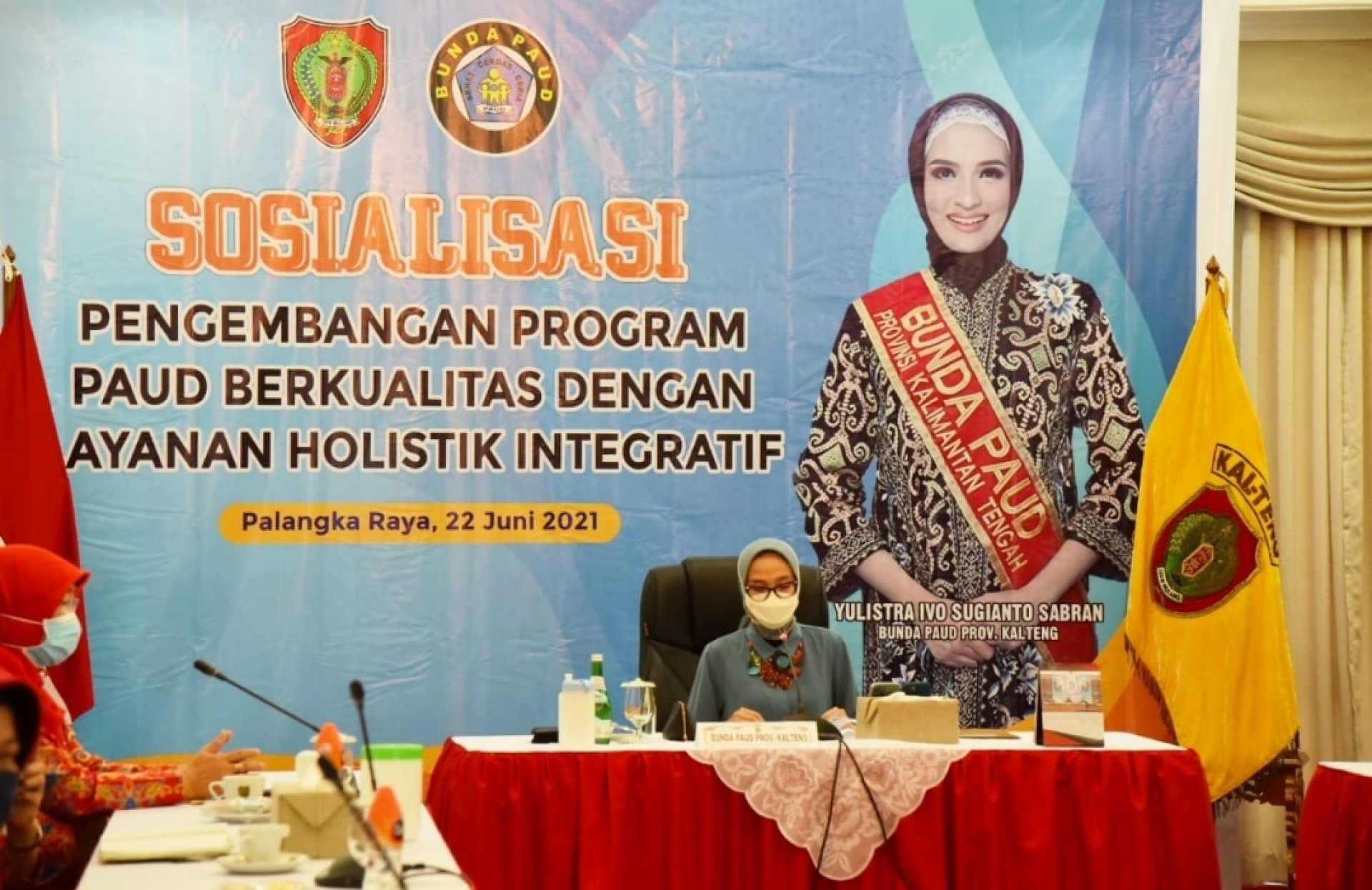 Bunda PAUD Kalteng Hadiri Sosialisasi Pengembangan Program PAUD Berkualitas Lewat Layanan Holistik Integratif