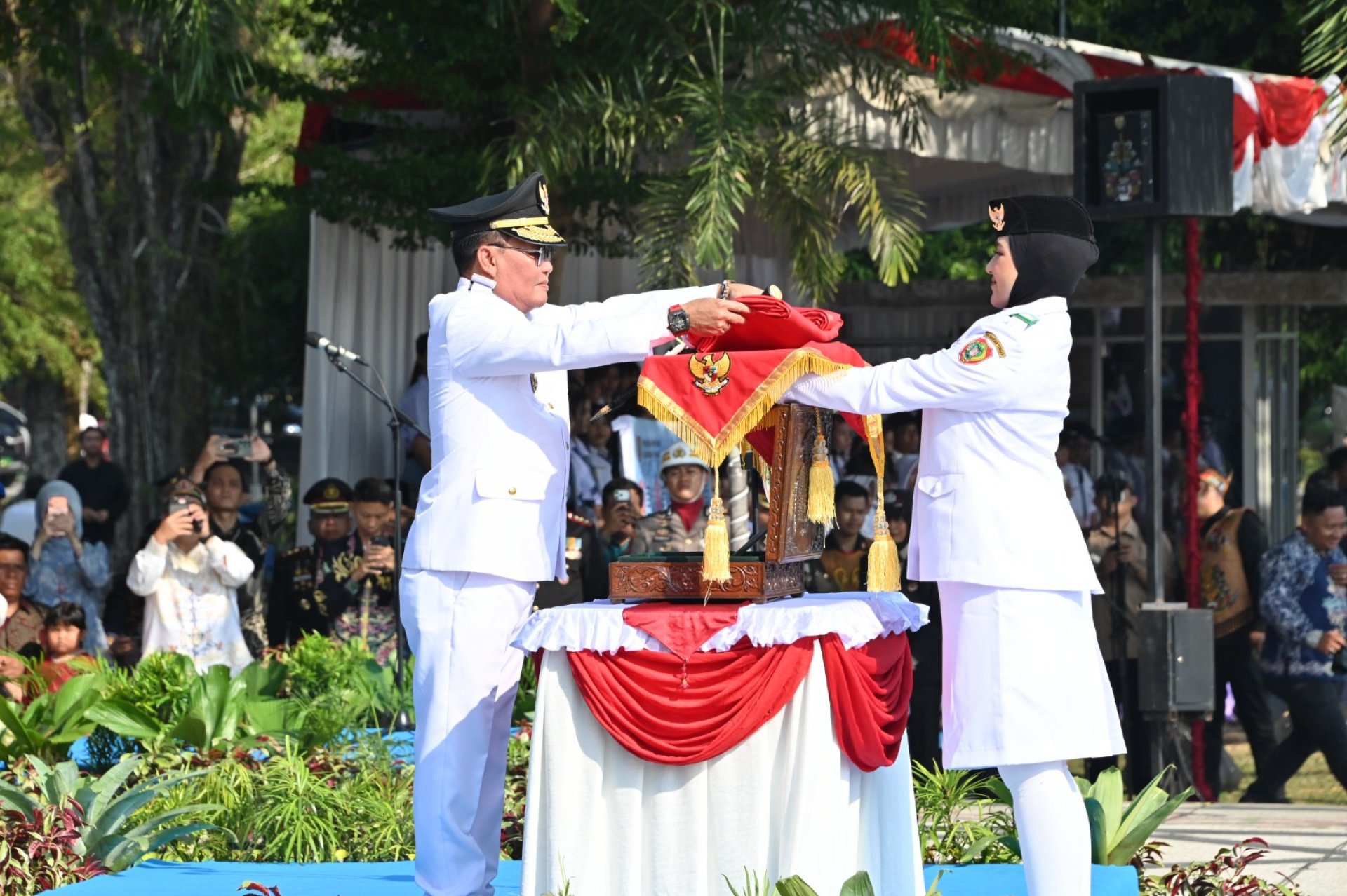 Gubernur Kalteng Agustiar Sabran Pimpin Upacara Peringatan HUT ke-81 Republik Indonesia