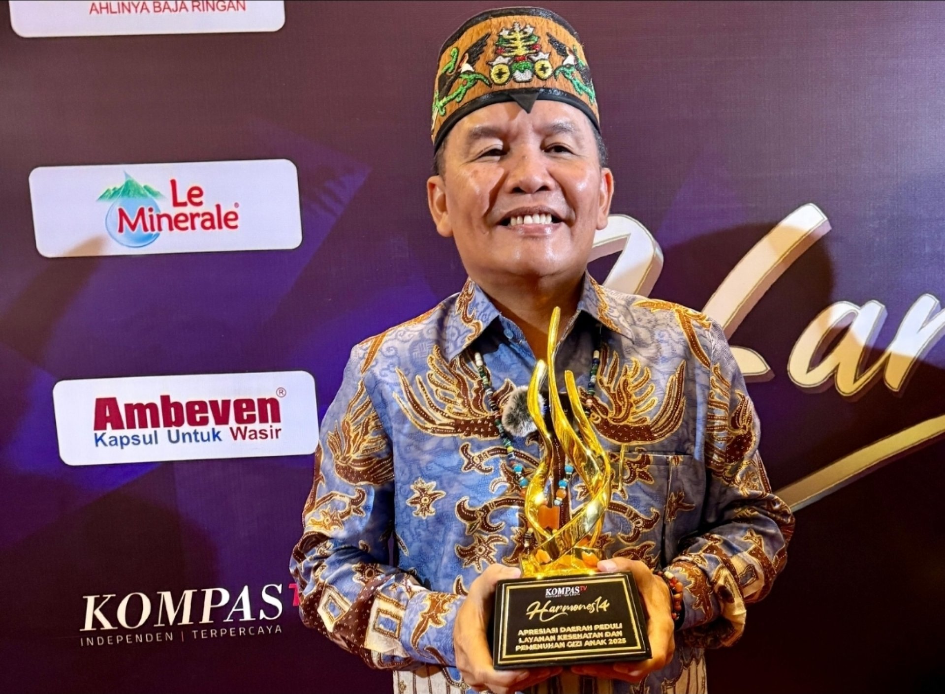 Gubernur Kalteng Raih Penghargaan Layanan Kesehatan dan Pemenuhan Gizi Anak dari KompasTV