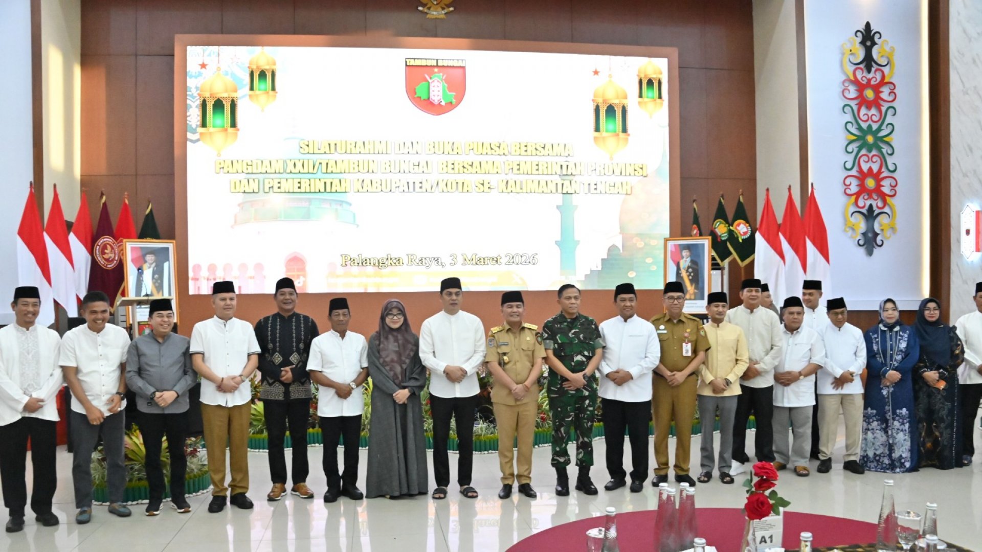 Pererat Sinergisitas, Gubernur Kalteng Hadiri Buka Puasa Bersama di Makodam Tambun Bungai