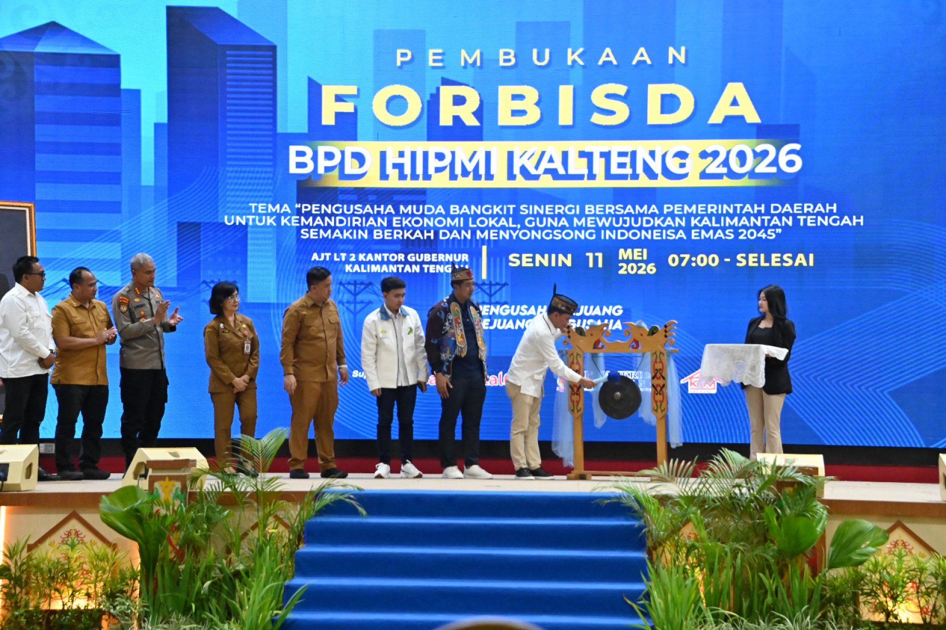Gubernur Agustiar Sabran Resmi Buka Forum Bisnis Daerah HIPMI Kalteng Tahun 2026
