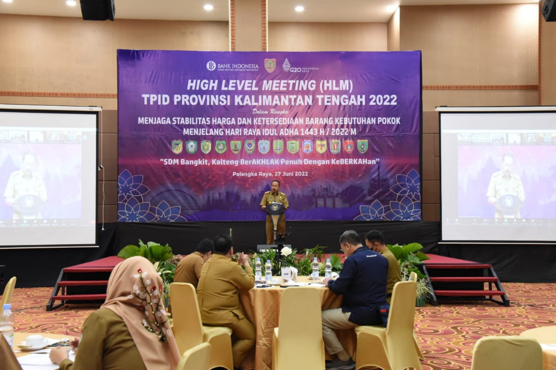 Jaga Stabilisasi Harga dan Ketersediaan Bahan Pokok Jelang Iduladha, Pemprov Kalteng dan BI Perwakilan Gelar High Level Meeting TPID