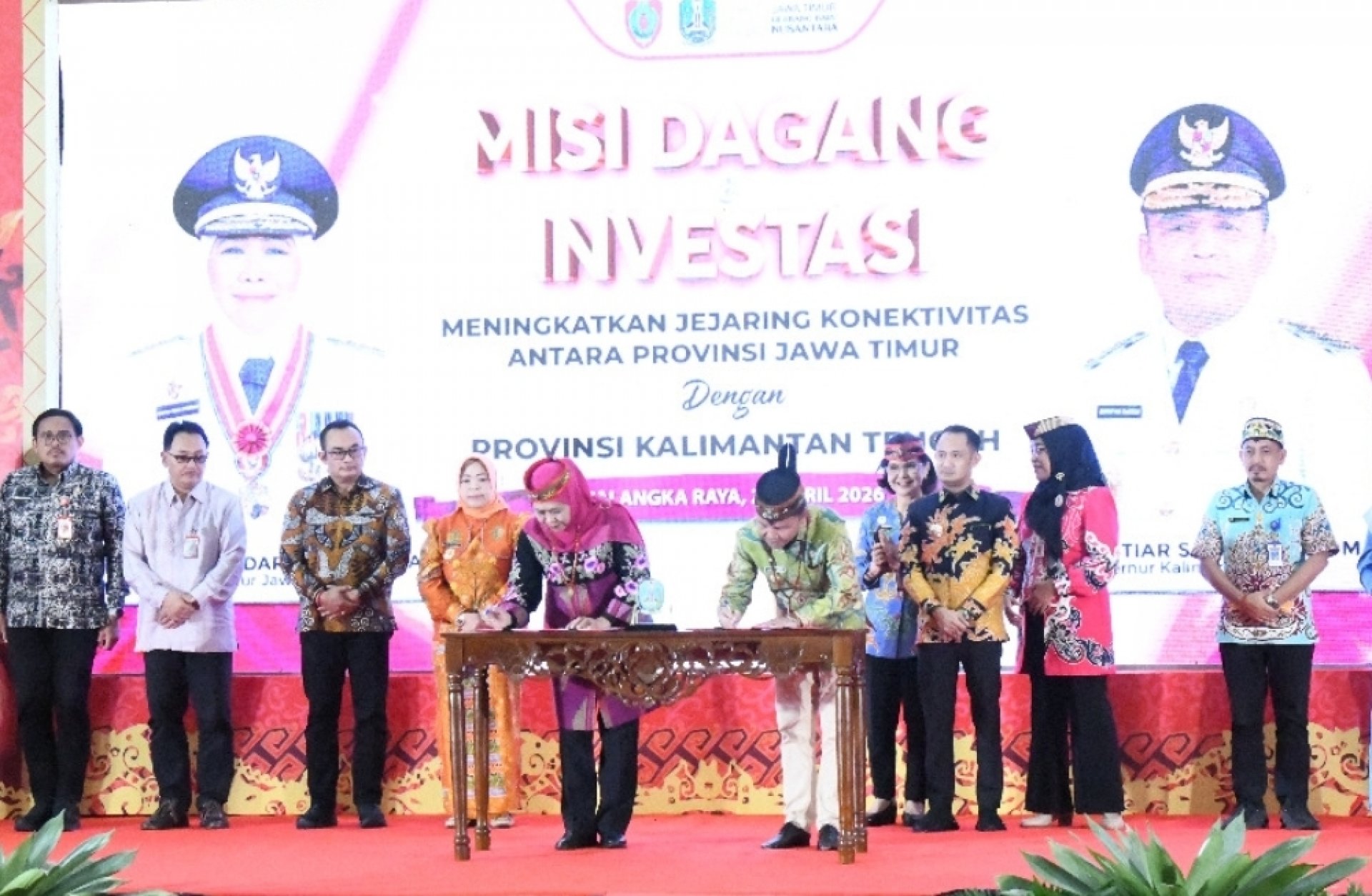 Kalteng dan Jatim Tandatangani MoU Misi Dagang Dan Investasi Tahun 2026