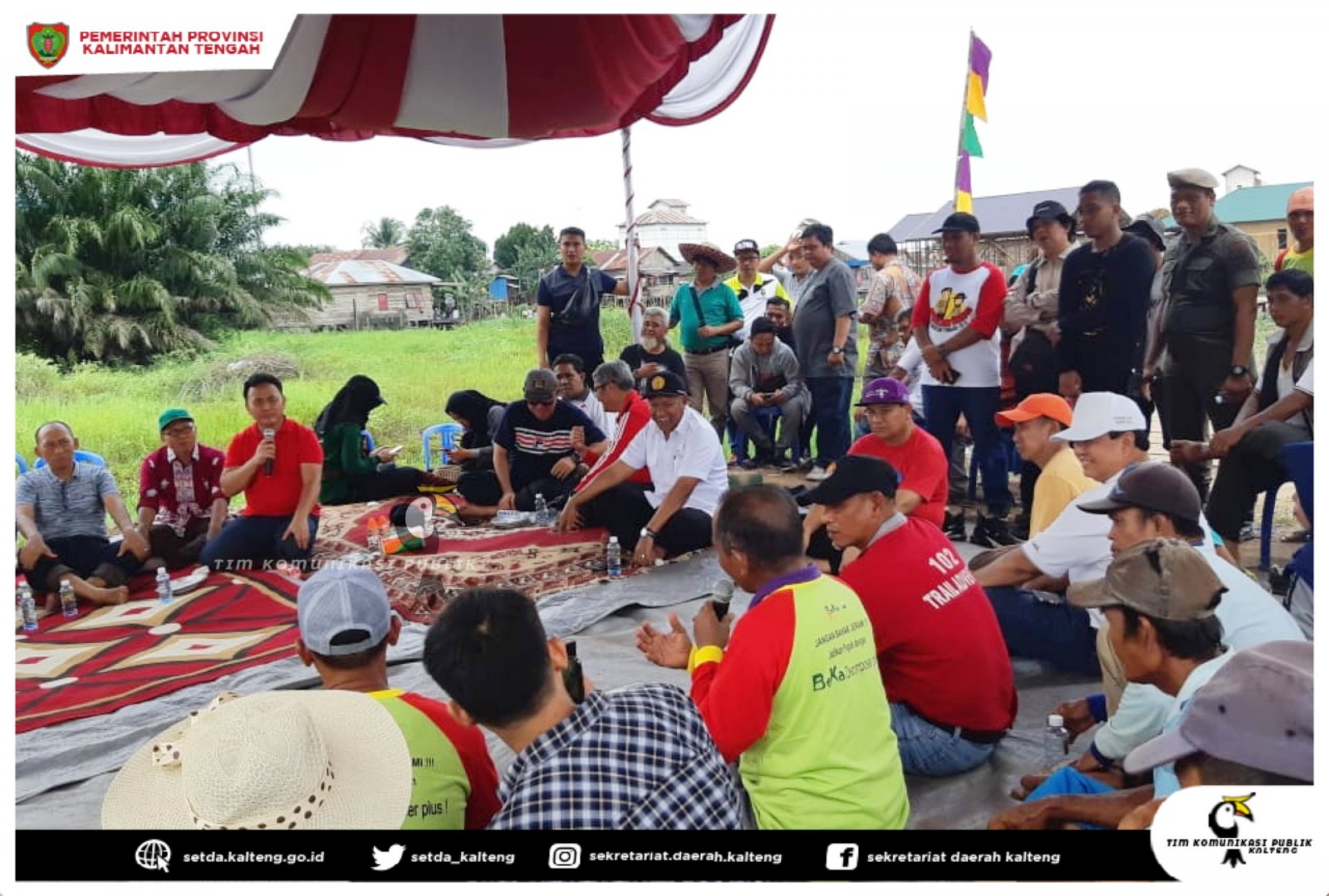 Rembug Bersama Gubernur Kalimantan Tengah Dengan Para Petani Gapoktan Mekar Jaya