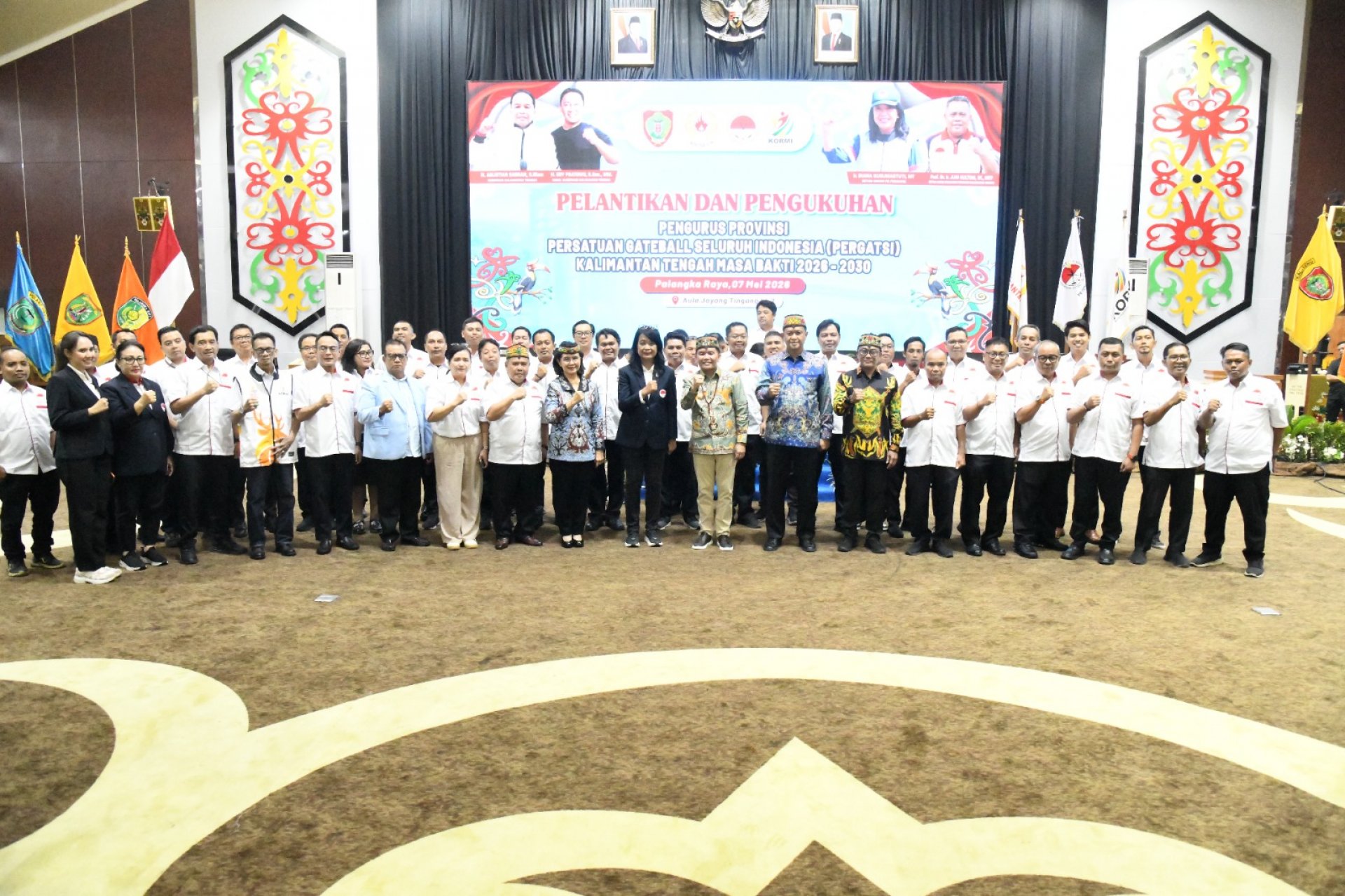 Pelantikan Pengprov PERGATSI Kalteng, Gubernur Agustiar Sabran Harapkan Pengurus Baru Cetak Atlet-Atlet Berprestasi