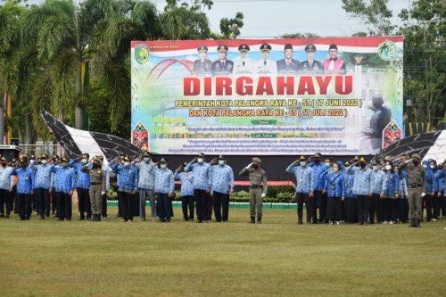 Setda Prov Kalteng - Hadiri Upacara Peringatan Hari Jadi Ke-65 Kota ...