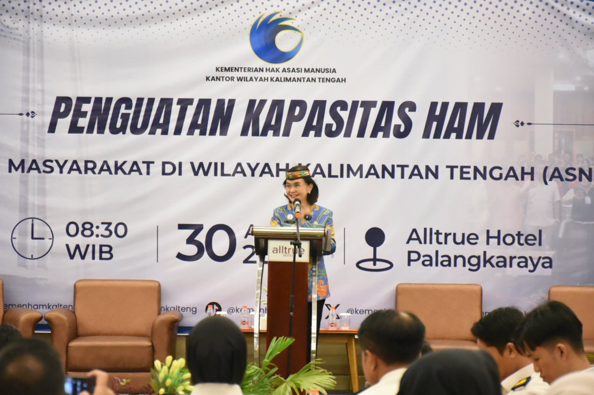 Pj. Sekda Buka Kegiatan Penguatan Kapasitas HAM Bagi ASN Pemprov Kalteng
