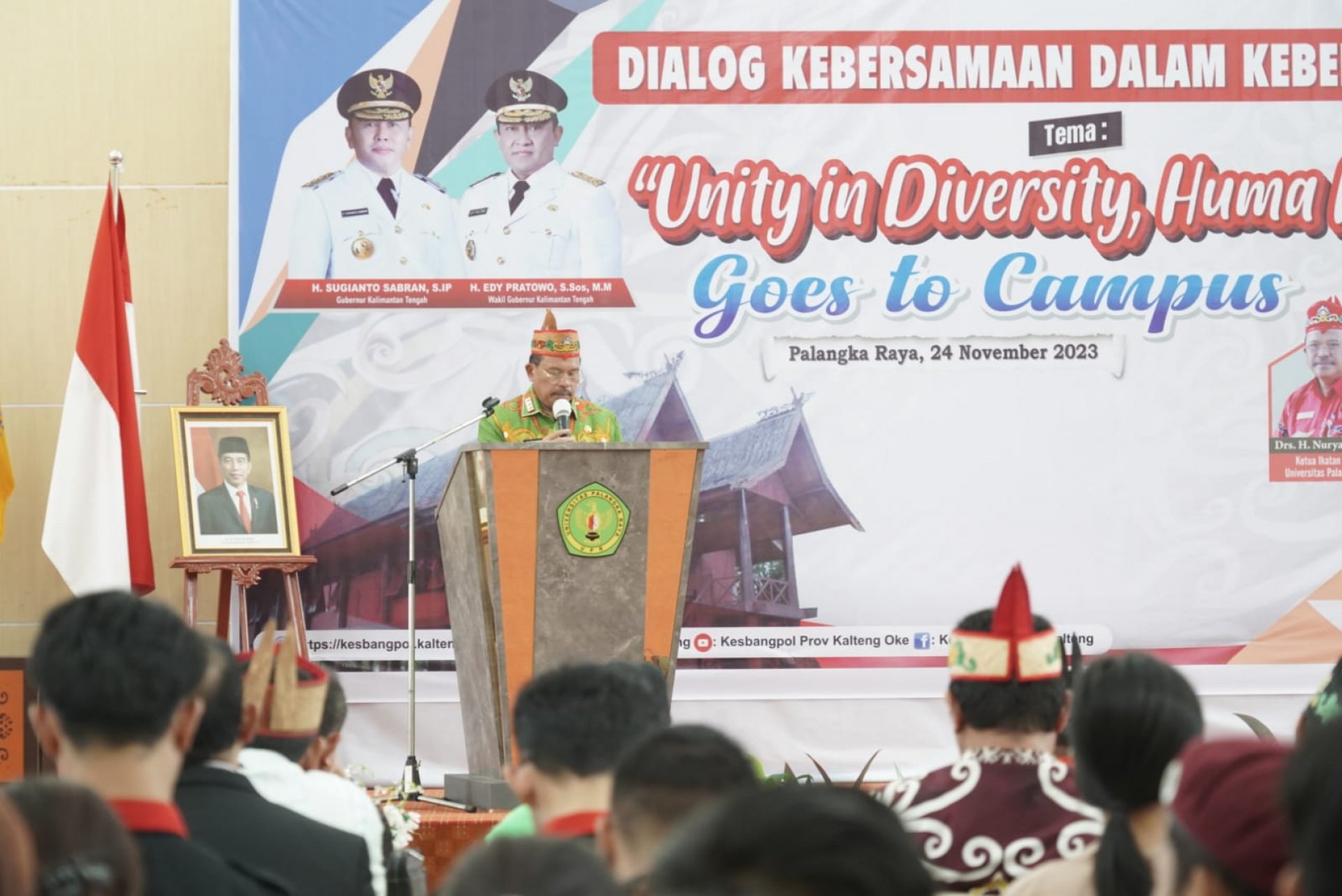 Sekda Nuryakin Buka Dialog “Unity In Diversity, Huma Betang Goes to  Campus”