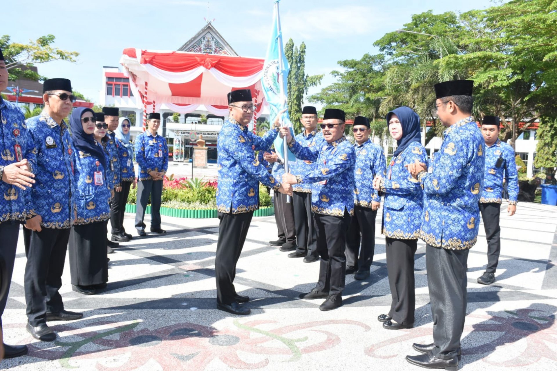 Semangat Pancasila Iringi Pelepasan Kontingen Korpri Kalteng ke Pornas 2025