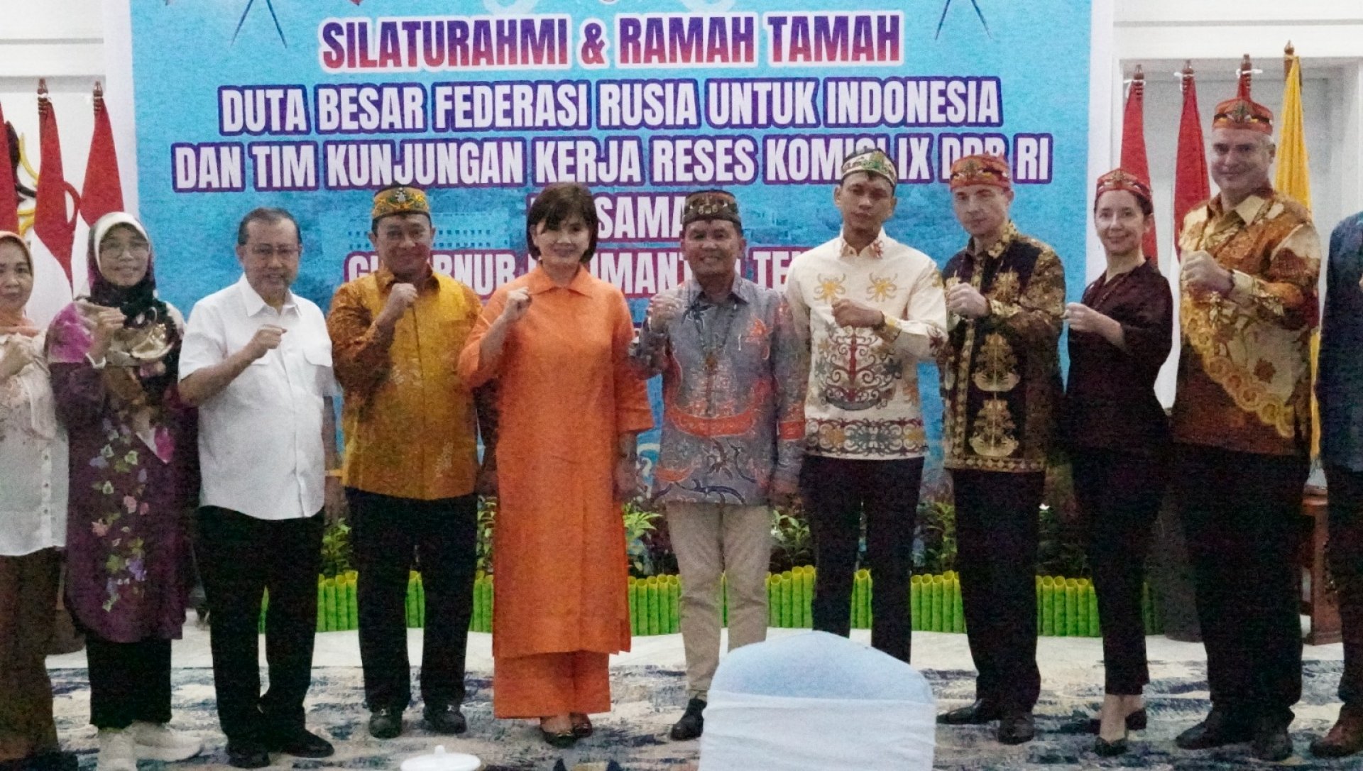 Gubernur dan Wagub Kalteng Gelar Hasupa Hasundau dengan Duta Besar Rusia untuk Indonesia dan Komisi IX DPR RI