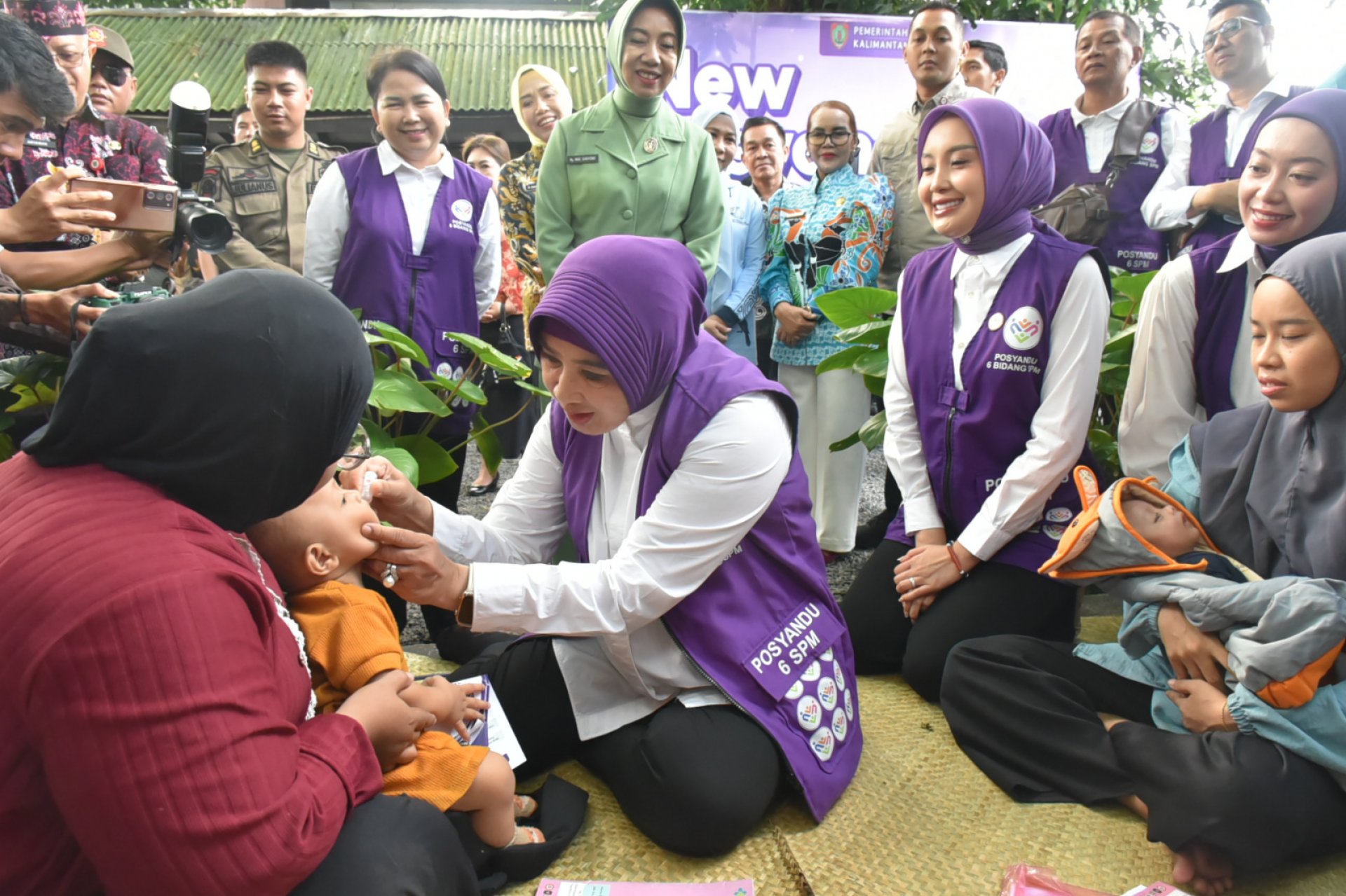 Ketua TP Posyandu Pusat Kunjungi Posyandu Pondok Sultan Palangka Raya