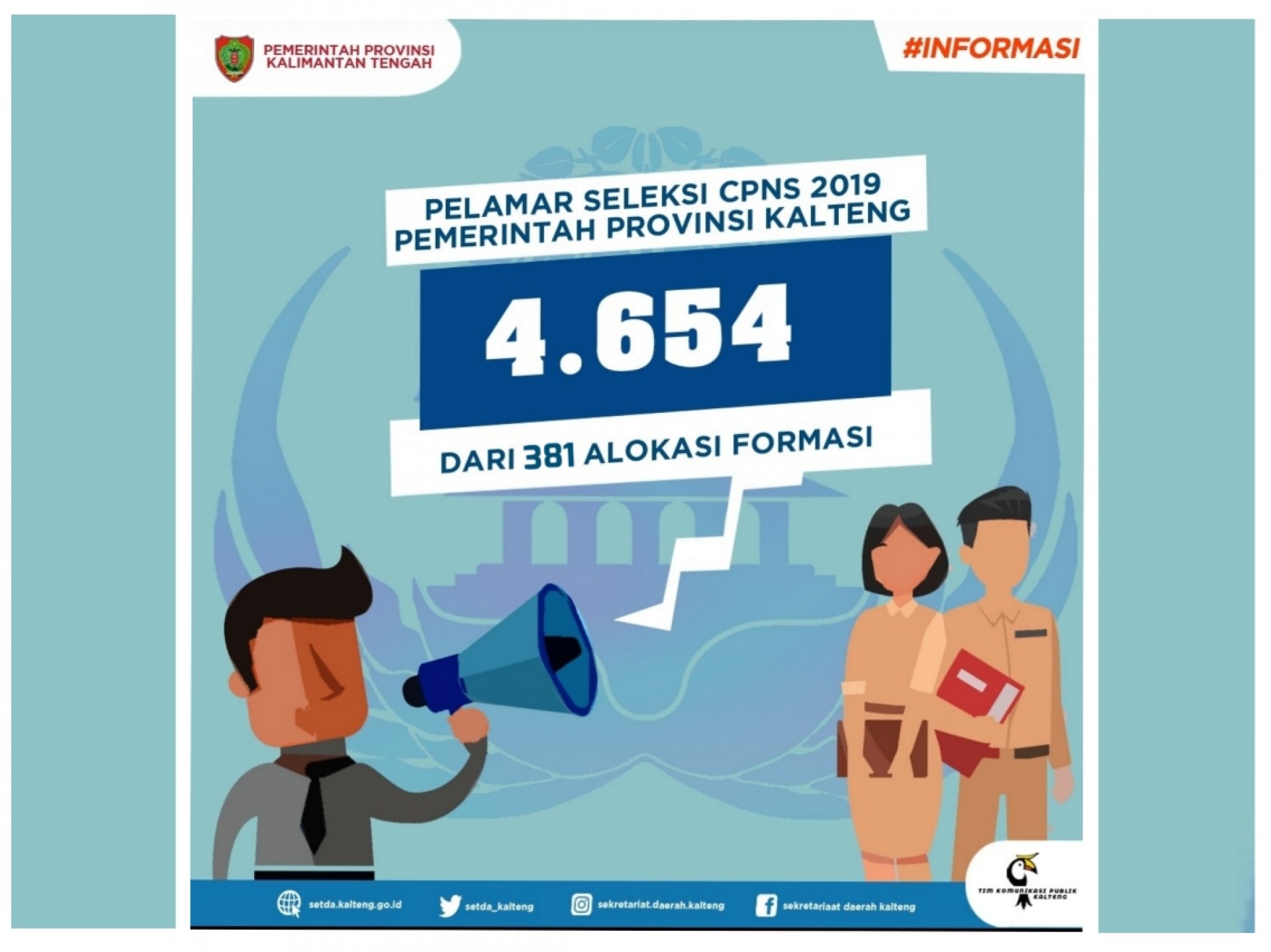 Pelamar CPNS 2019 Pemprov Kalteng Capai 4.654 Orang, Jumlah Pendaftar Tiap Formasi Bisa Dicek di Sini