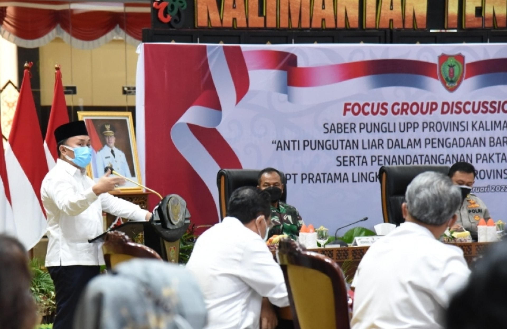 Gubernur Sugianto Sabran Buka FGD Satgas Saber Pungli UPP Provinsi Kalimantan Tengah