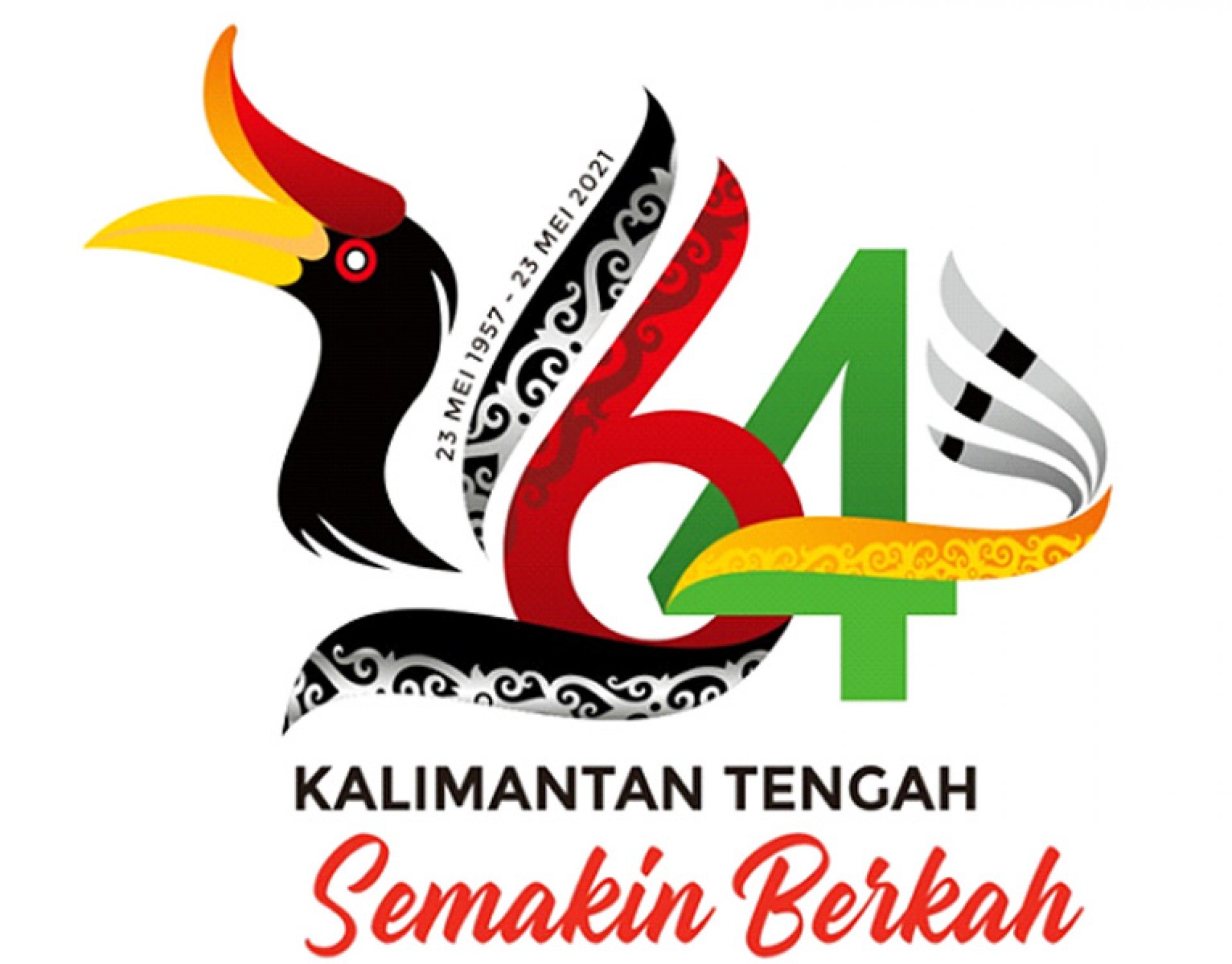 Logo dan Tema Peringatan Hari Jadi ke-64 Provinsi Kalimantan Tengah Tahun 2021