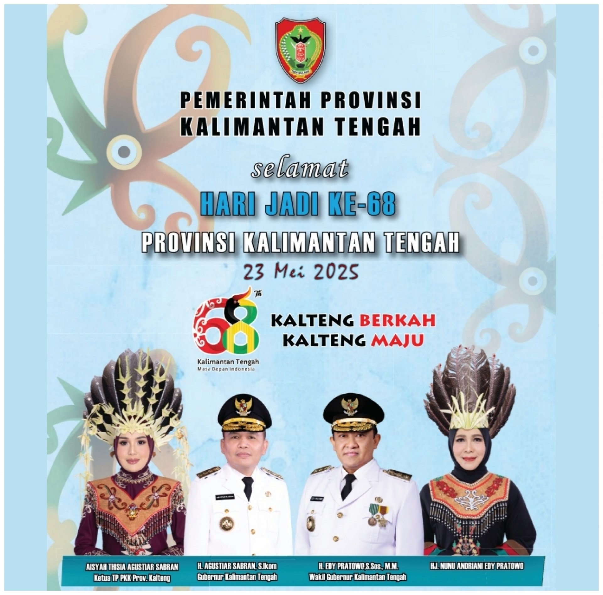 Selamat Hari Jadi ke-68 Provinsi Kalimantan Tengah