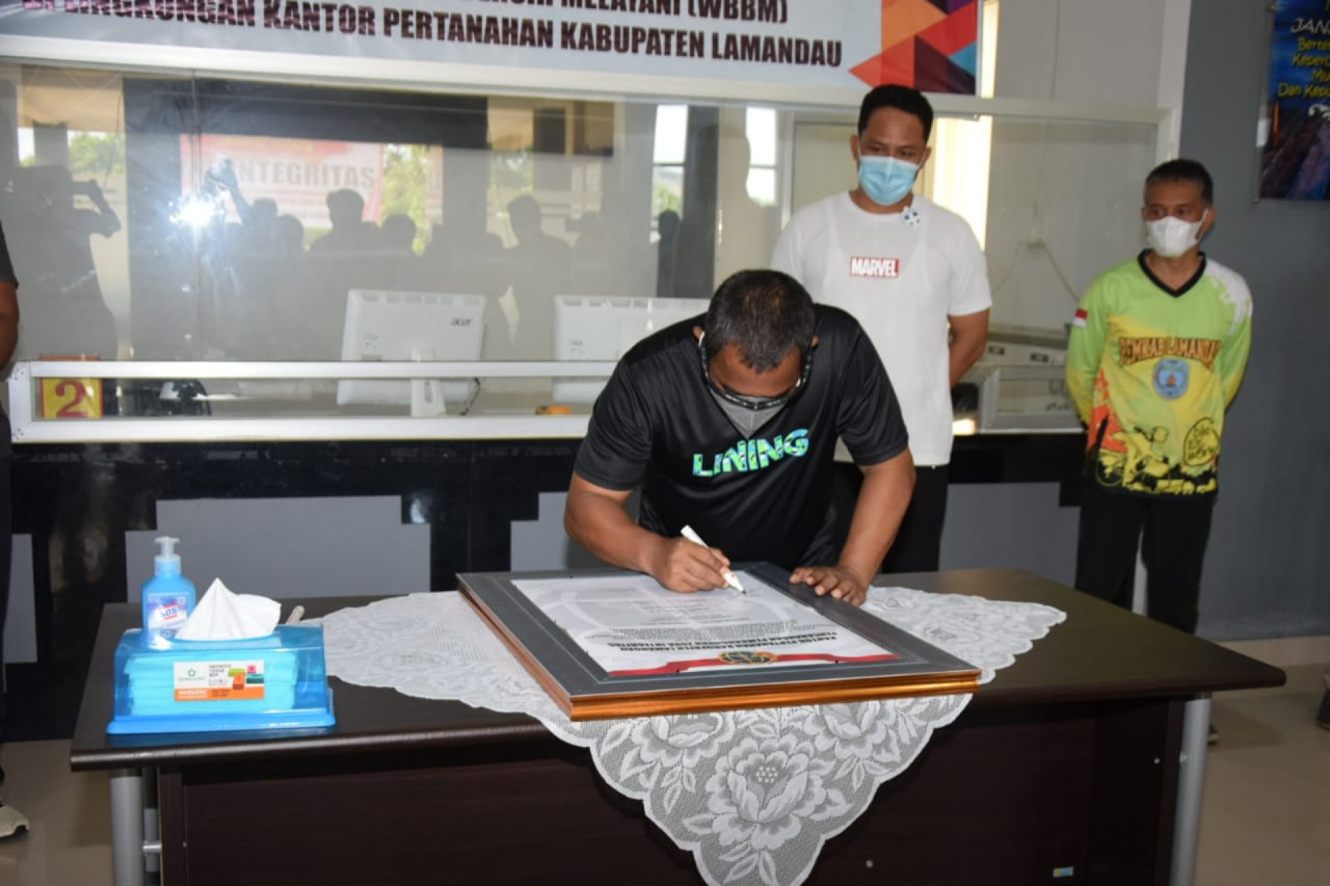 Wagub Kalteng Apresiasi Pencanangan Pembangunan Zona Integritas di Lingkungan Kantor Pertanahan Kabupaten Lamandau