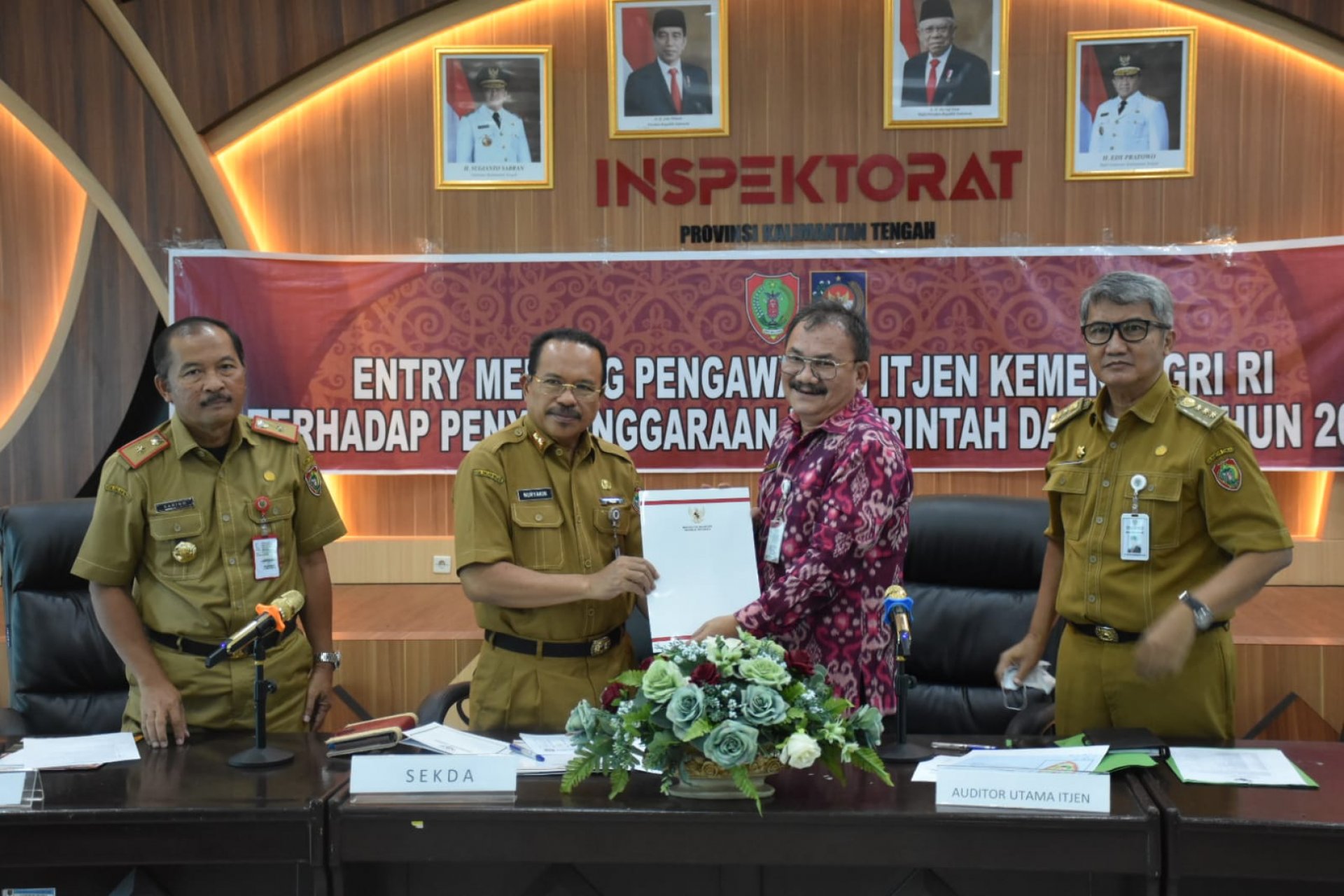 Itjen Kemendagri RI lakukan Pengawasan Penyelenggaraan Pemerintah Daerah di Kalteng