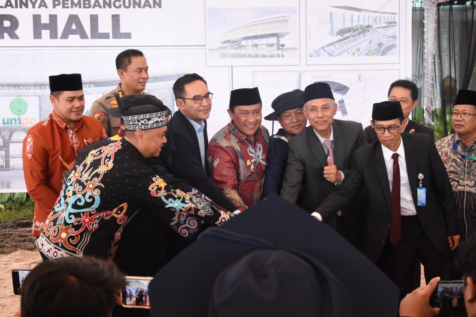 Wagub Kalteng Hadiri Wisuda, Launching Program D-I Pertanian, dan Ground Breaking Hall UMPR