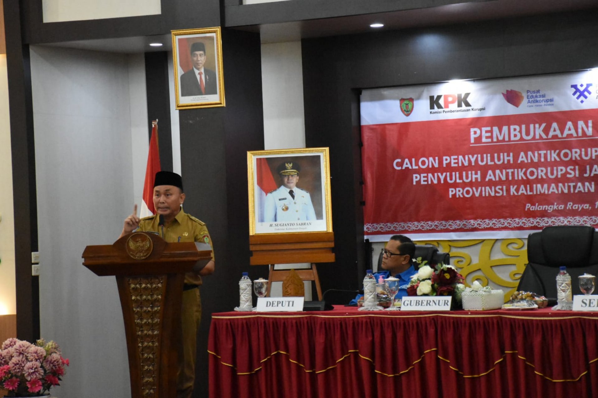Buka Pelatihan Penyuluh Antikorupsi, Gubernur Sugianto Sabran: Pendidikan Antikorupsi Sangat Penting Bagi Penyelenggaraan Pemerintahan