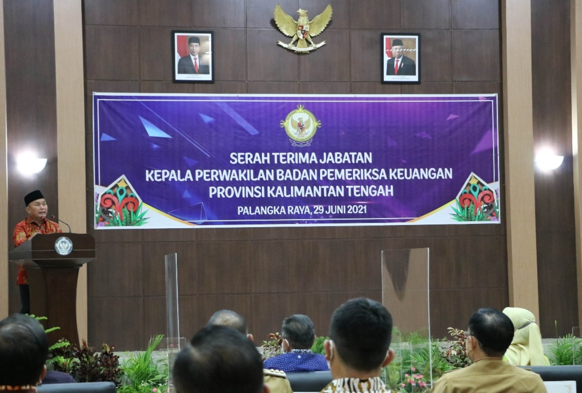 Gubernur Sugianto Sabran Hadiri Sertijab Kepala Perwakilan BPK RI Kalteng