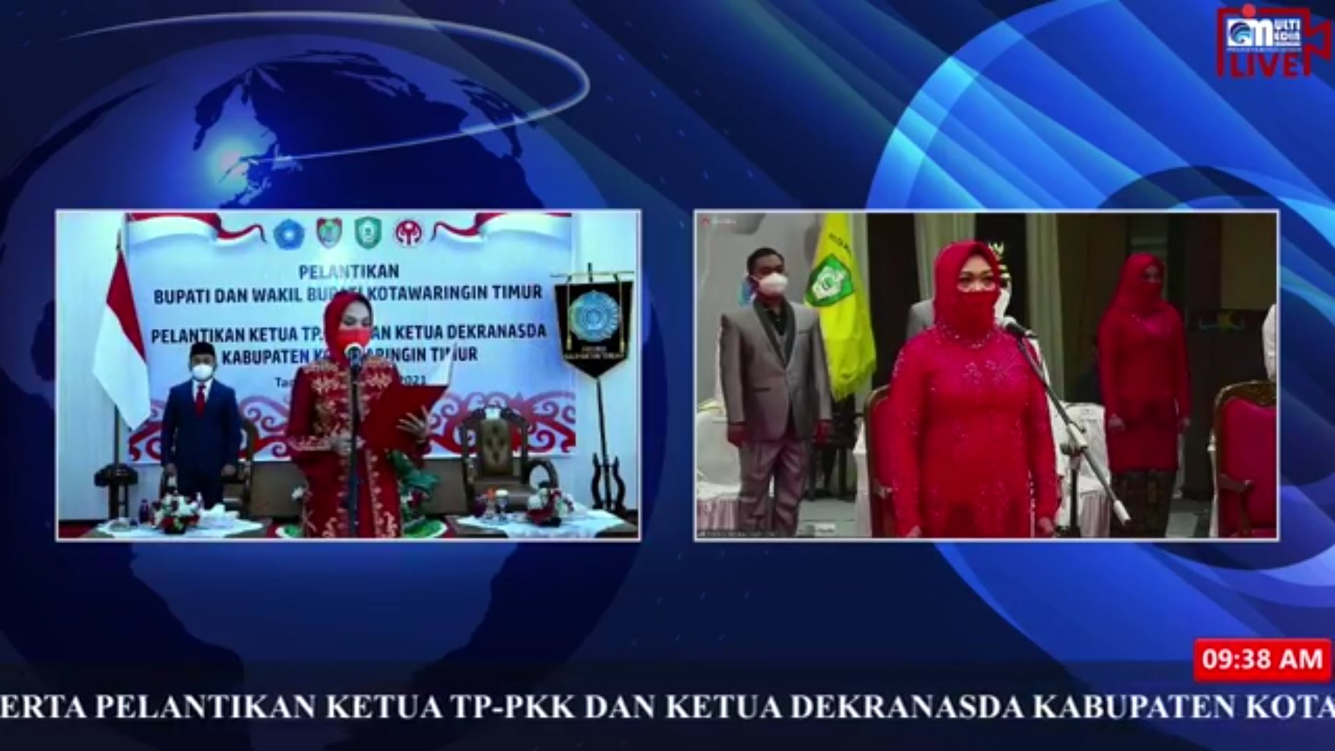 Ivo Sugianto Sabran Lantik Ketua TP PKK dan Dekranasda Kabupaten Kotawaringin Timur