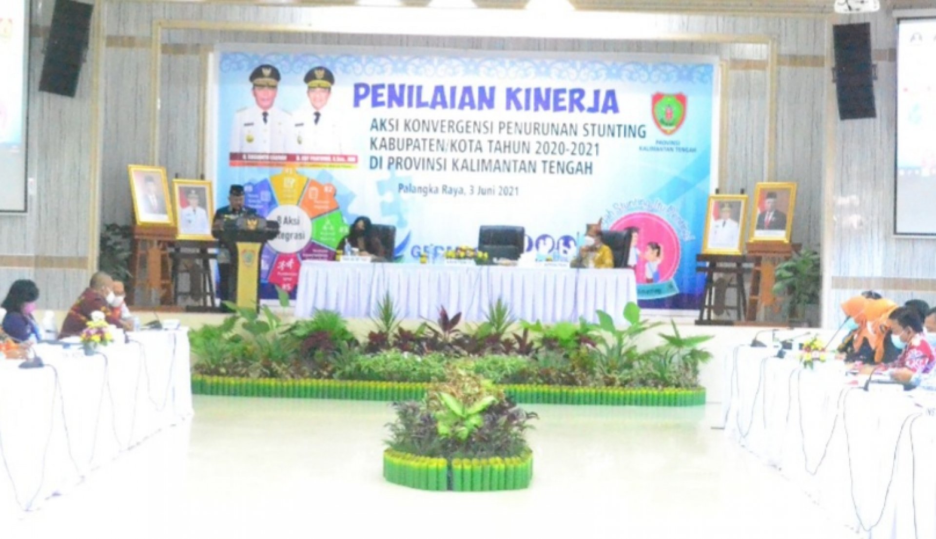 Pemprov Kalteng Adakan Penilaian Kinerja Kabupaten/Kota Lokus Stunting Tahun 2020-2021