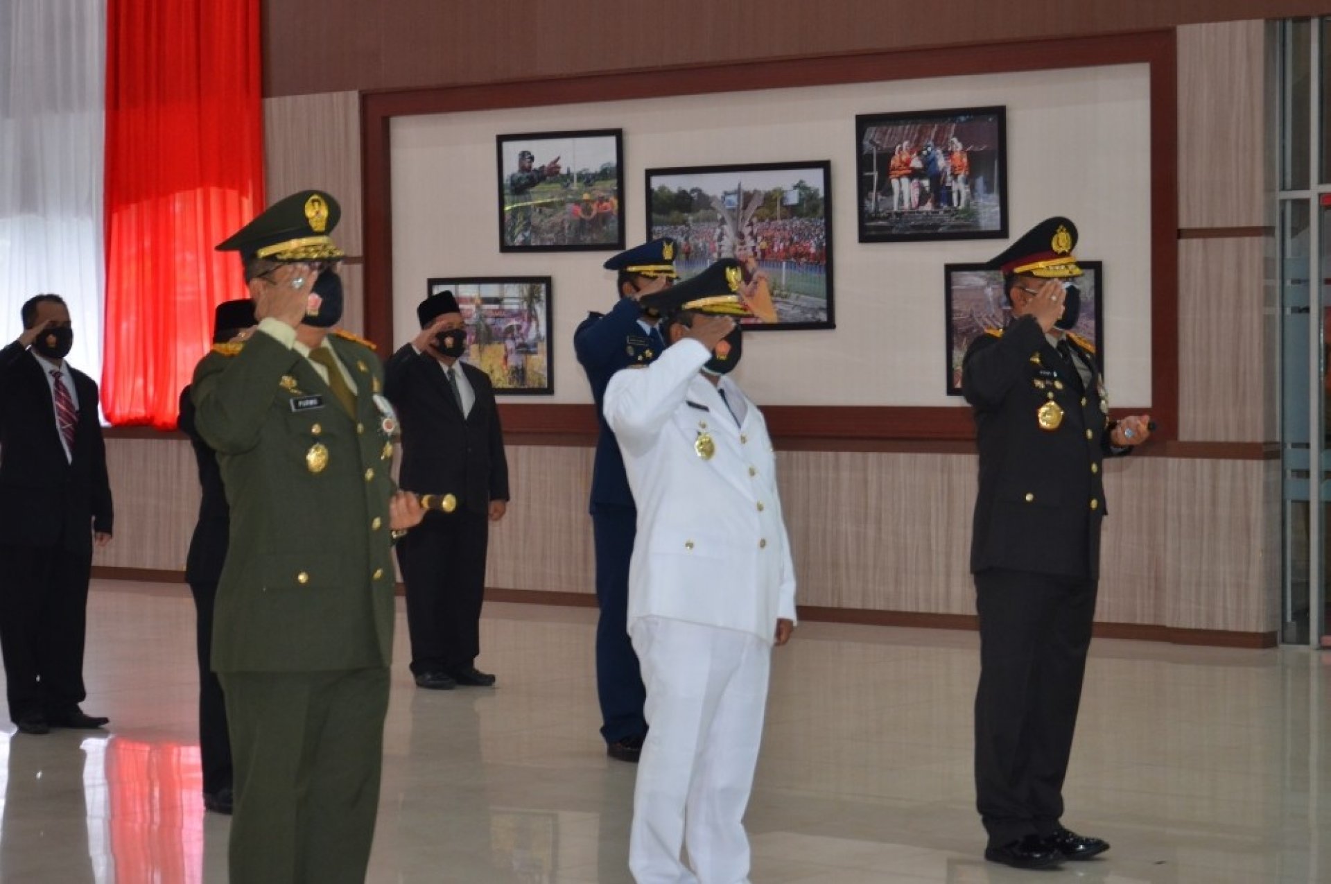 Plt. Gubernur Kalteng Ikuti Upacara HUT ke-75 TNI Secara Virtual