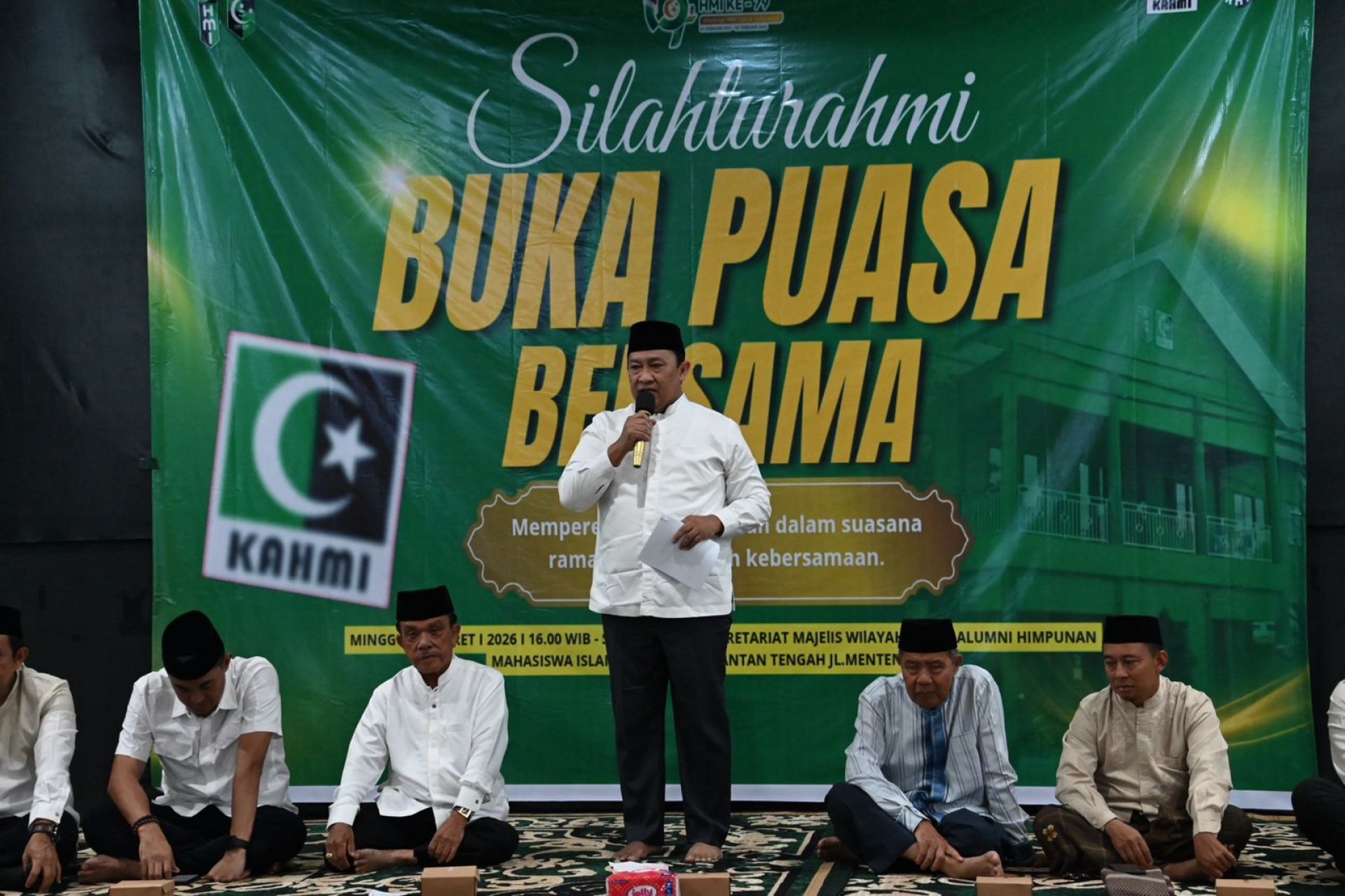 Wagub Edy Pratowo Hadiri Buka Puasa Bersama Majelis Wilayah KAHMI Kalteng