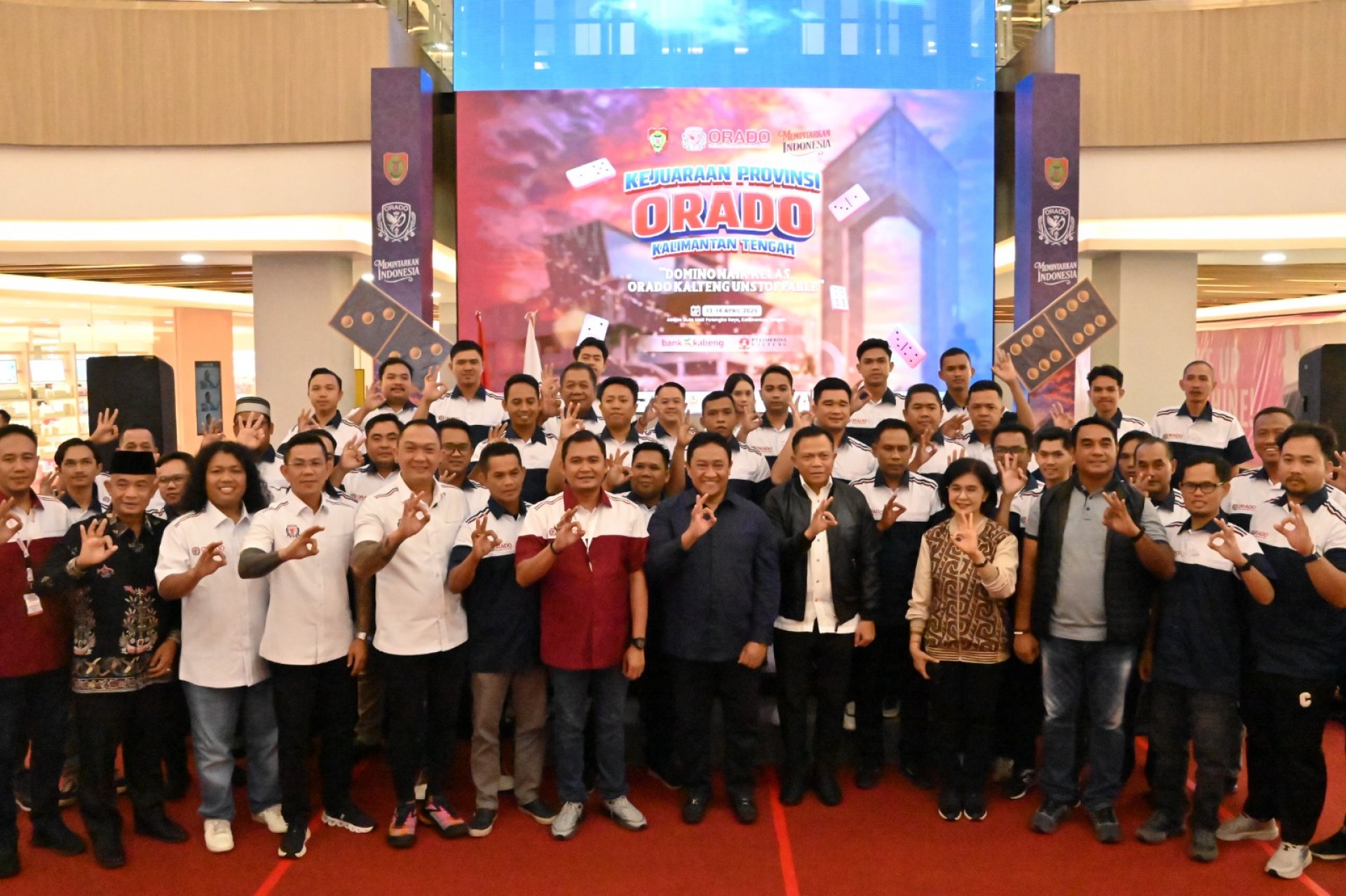 Wagub Edy Pratowo Hadiri Pelantikan Pengurus Federasi Olahraga Domino Nasional Kalteng