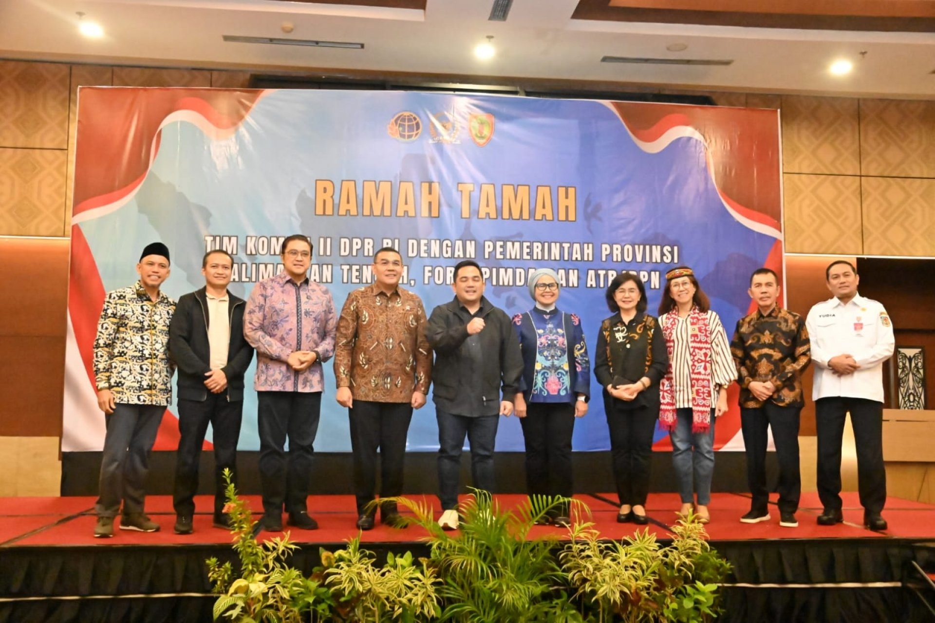 Pj. Sekda Kalteng Hadiri Ramah Tamah Komisi II DPR RI Bersama Pemprov dan ATR/BPN