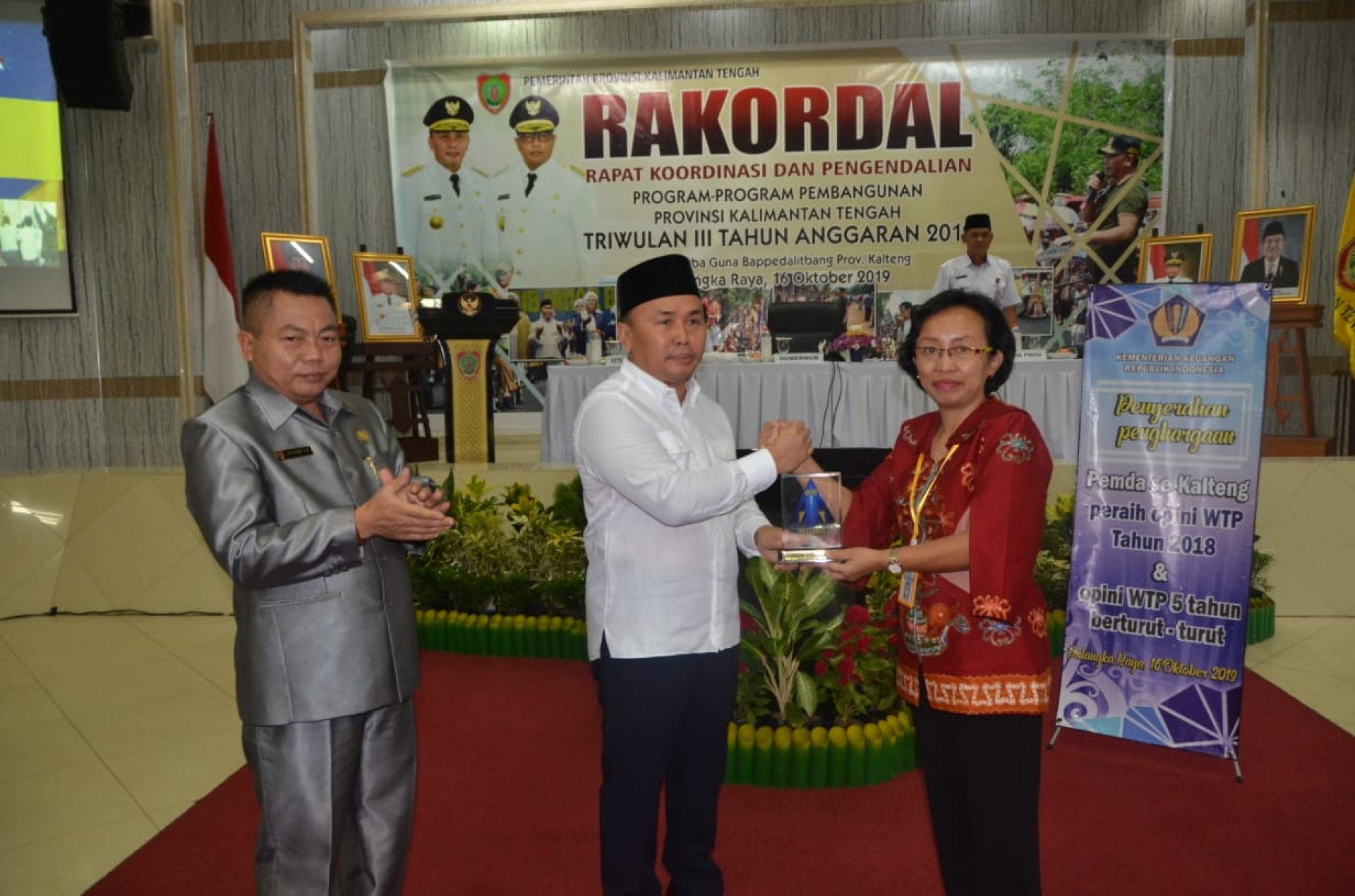 Pembukaan Rapat Koordinasi dan Pengendalian (Rakordal) Triwulan III Tahun Anggaran 2019 Provinsi Kalimantan Tengah