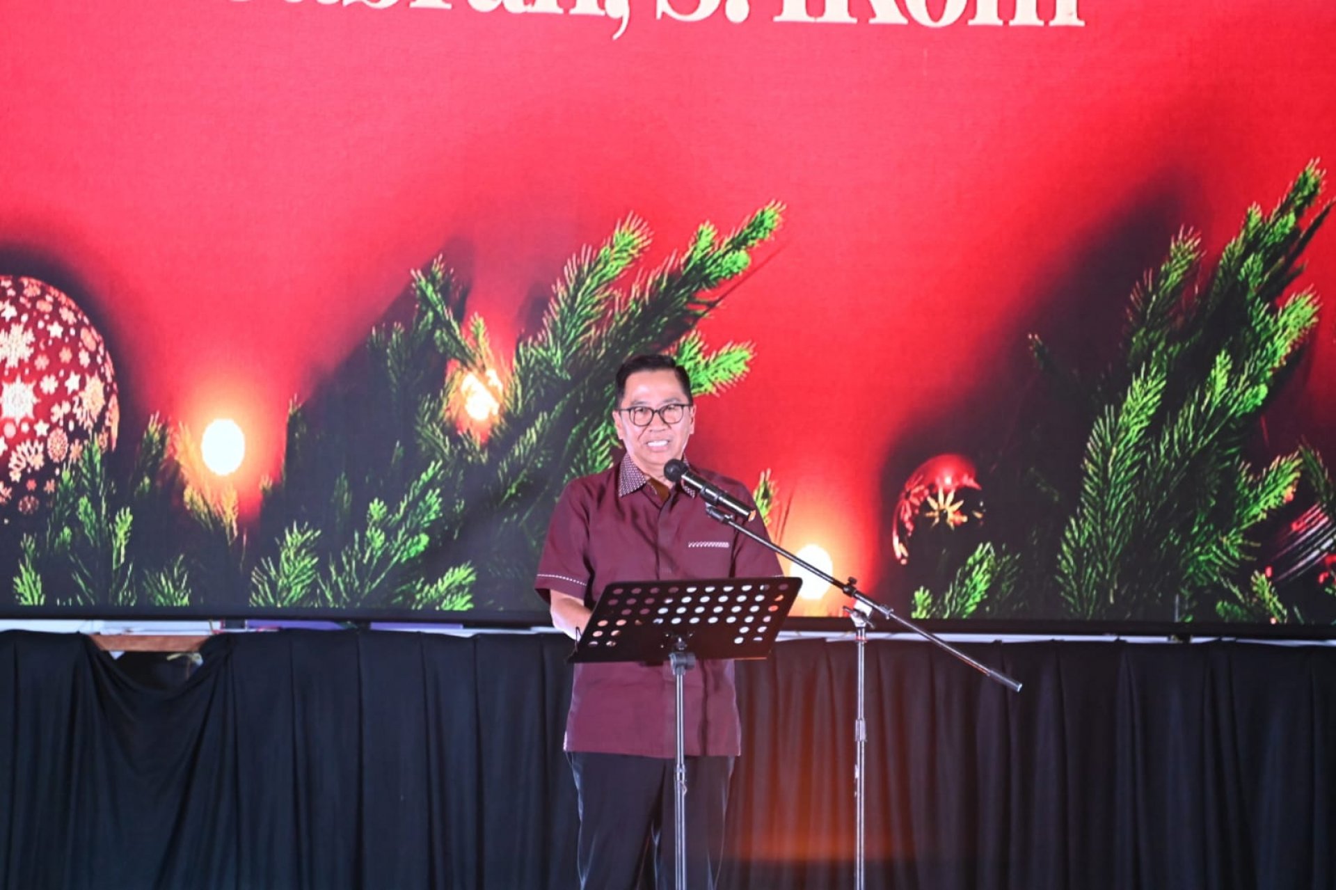 Wakili Gubernur, Plt. Sekda Hadiri Perayaan Natal Kerukunan Warga Ot Danum Kalteng