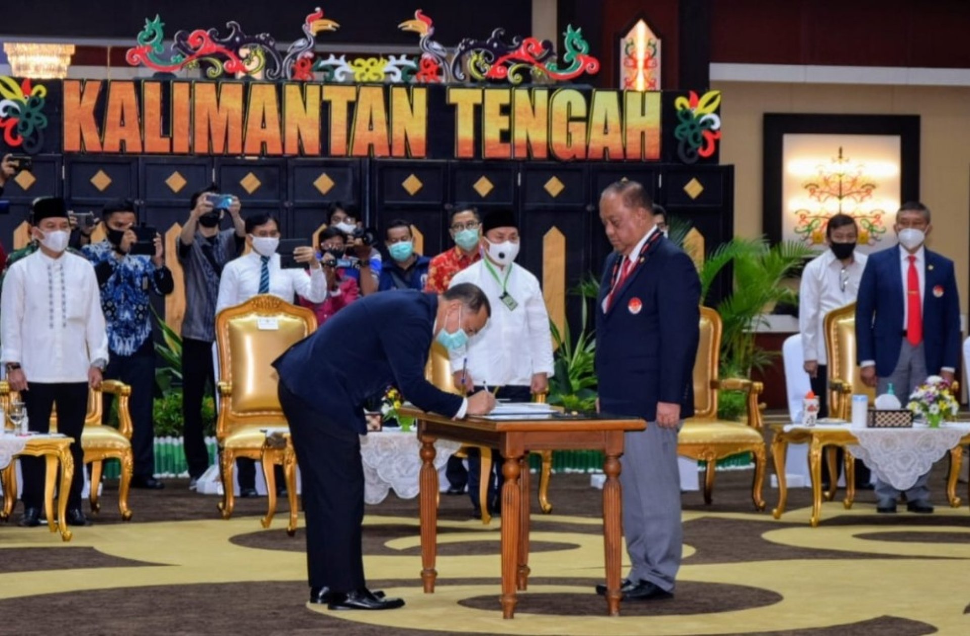 Gubernur Sugianto Sabran Hadiri Pelantikan Pengurus KONI Kalteng Masa Bakti 2020-2024