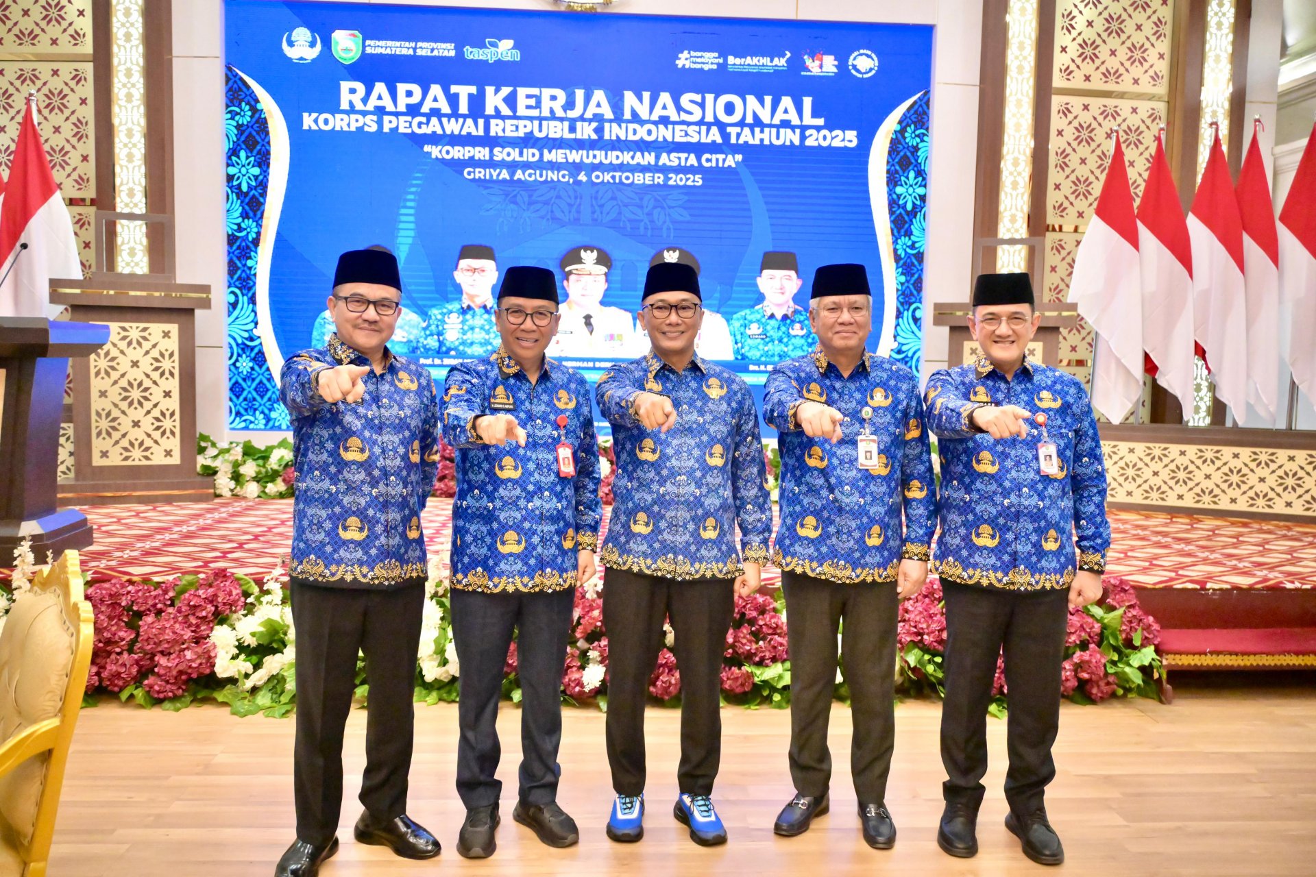 Plt. Sekda Kalteng Hadiri Rakernas KORPRI 2025 di Palembang