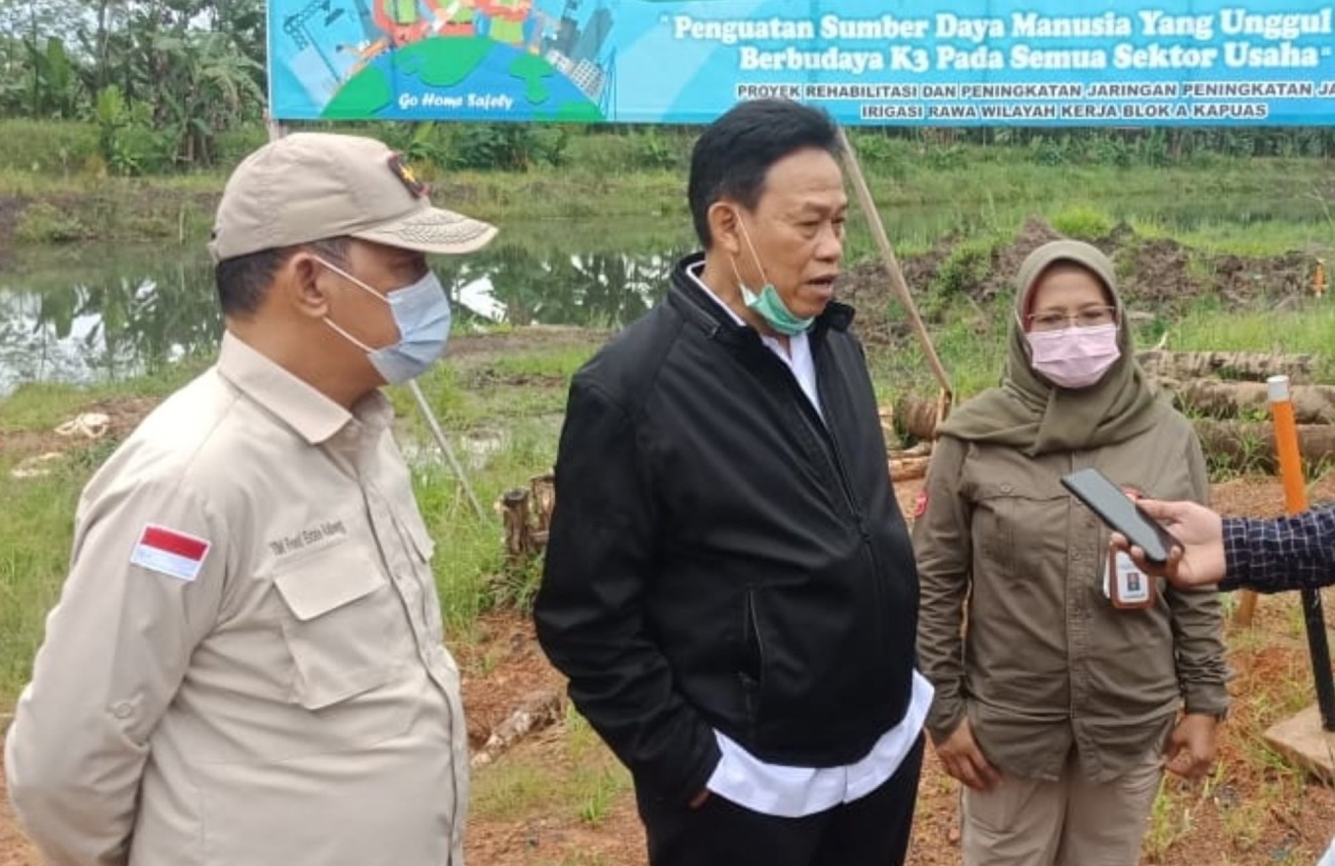 Sekda Kalteng Dampingi Kunjungan Sekjen Kementan ke Kawasan Food Estate di Kabupaten Kapuas