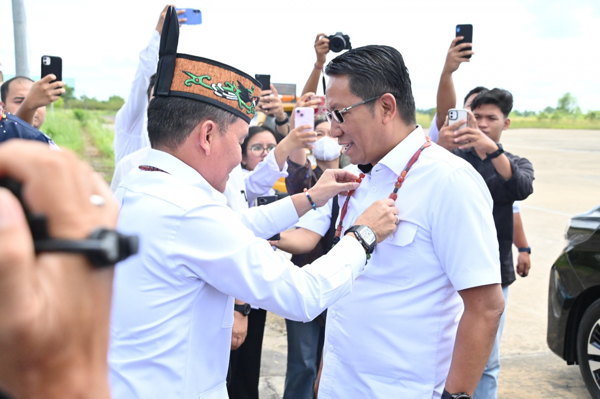 Gubernur Agustiar Sabran Sambut Kedatangan Menteri Hukum Supratman Andi Agtas