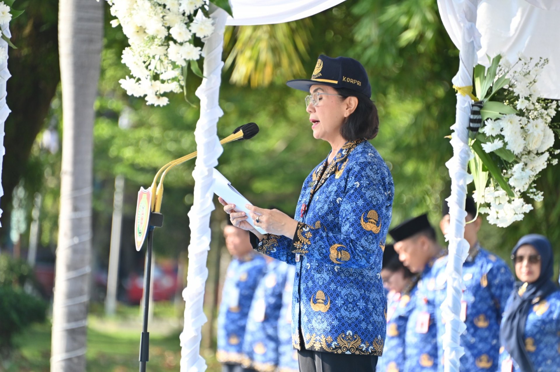 Pj. Sekda Pimpin Upacara Hari Lahir Pancasila di Linggkungan Setda Kalteng