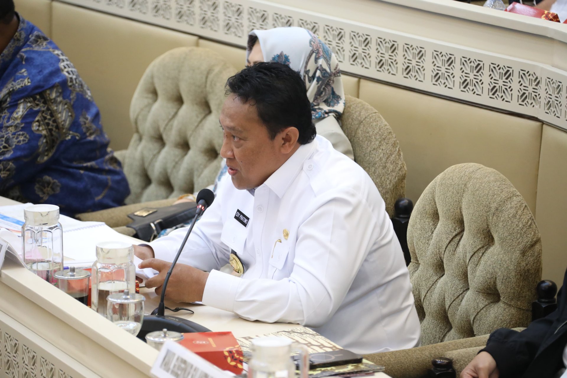 Wagub Kalteng Sampaikan Paparan dalam Rapat Dengar Pendapat dengan Komisi II DPR RI