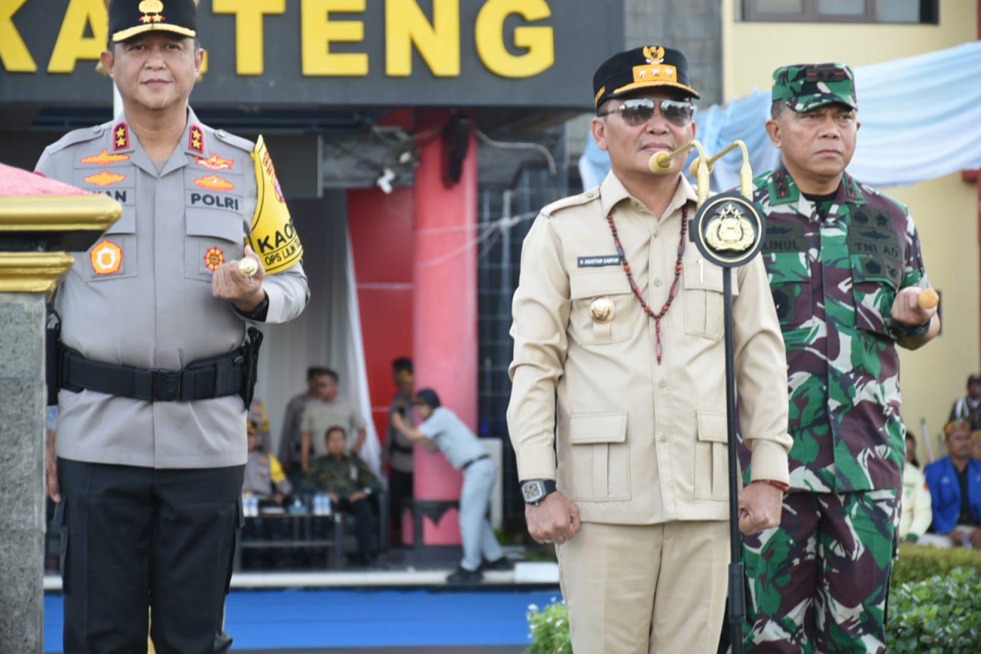 Gubernur Kalteng Agustiar Sabran Hadiri Apel “Lilin Telabang”  Pengamanan Nataru