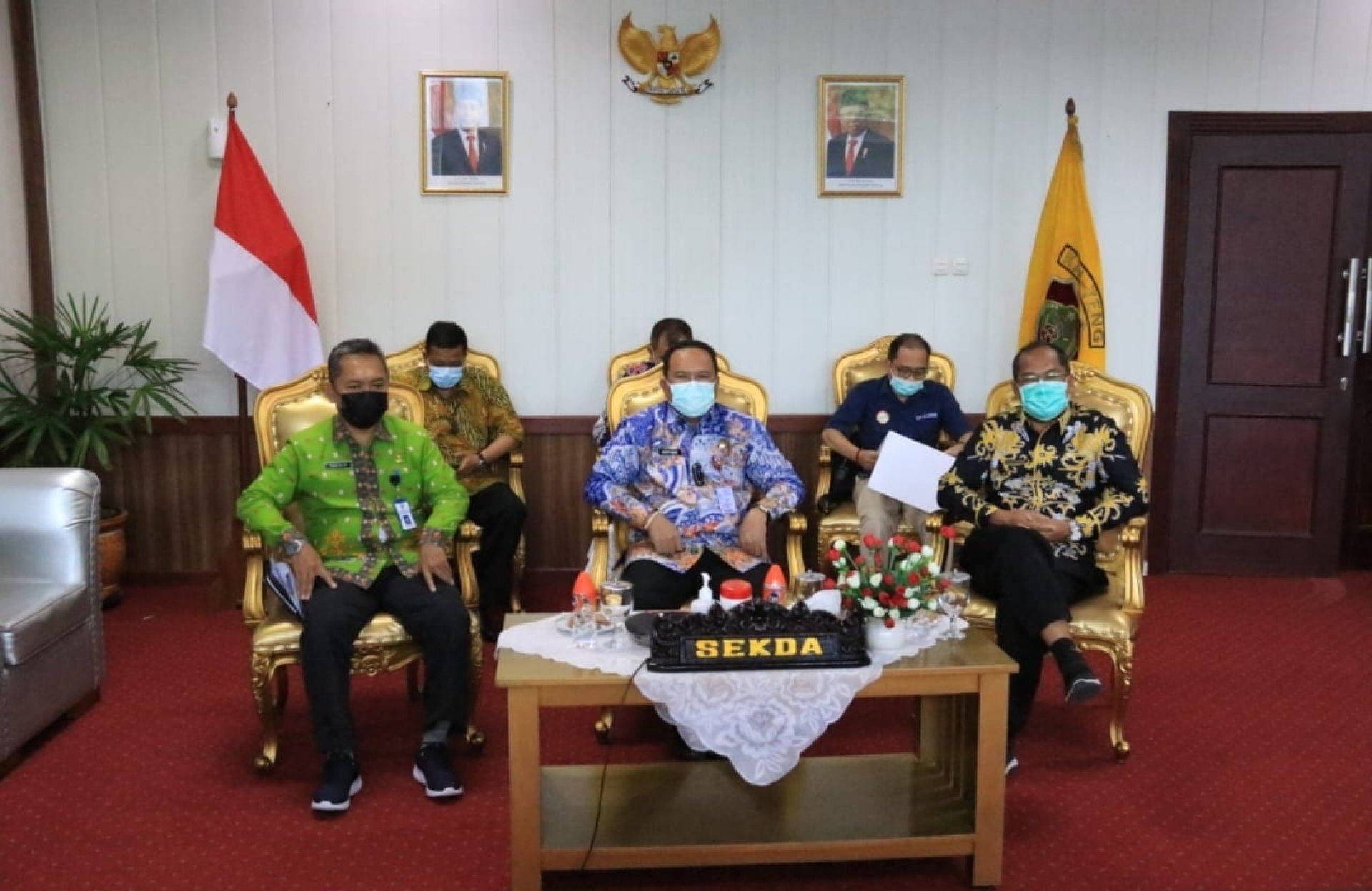 Pemprov Kalteng Terima Audiensi Virtual Tim Monev Dewan Jaminan Sosial Nasional