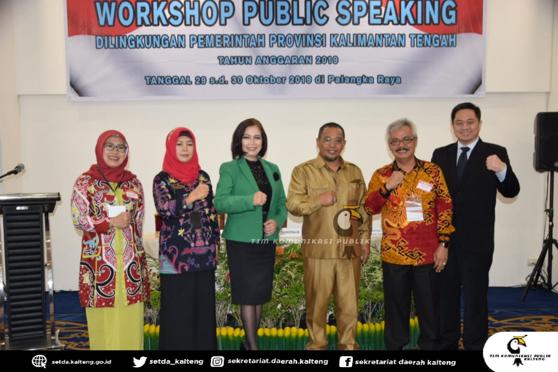 Pembukaan Workshop Public Speaking di Lingkungan Pemerintah Provinsi Kalimantan Tengah Tahun 2019