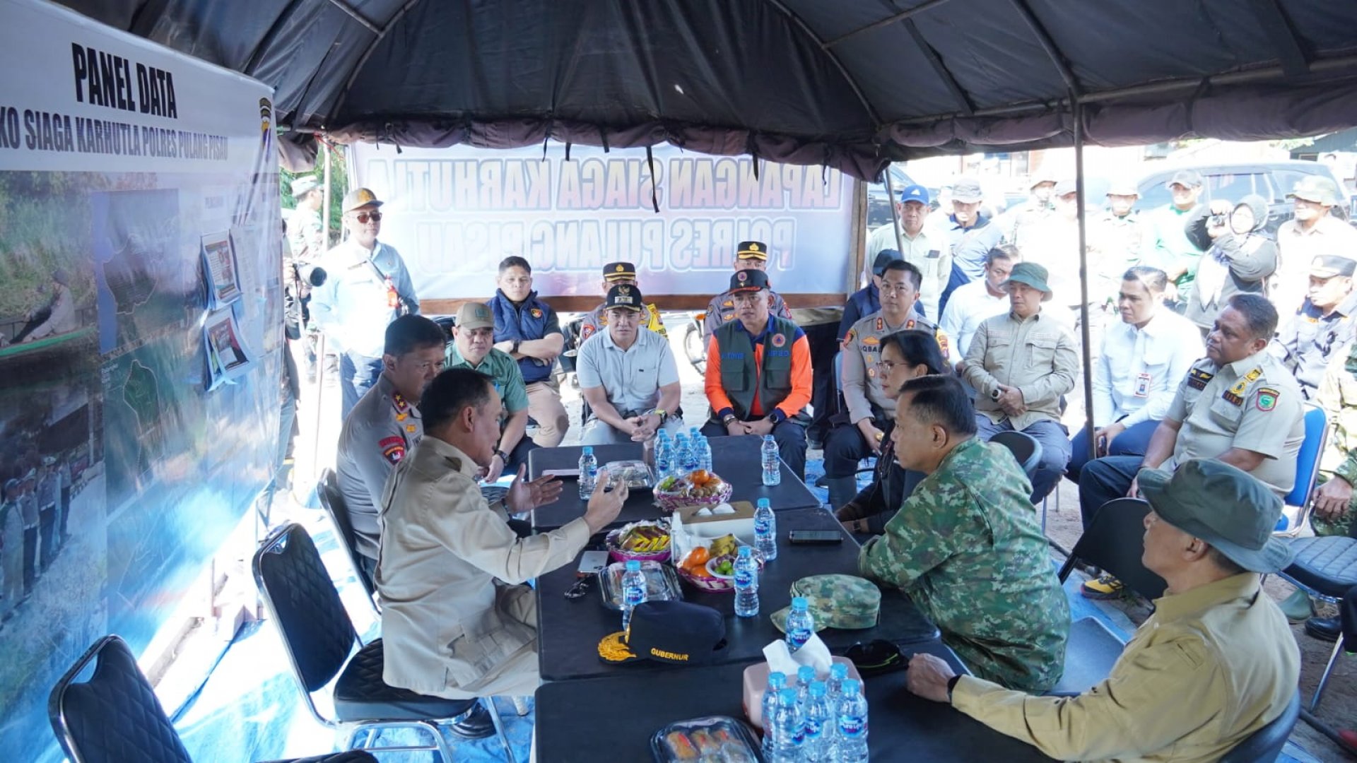Gubernur Kalteng Agustiar Sabran Kunjungi Pos Penanganan Siaga Karhutla di Pulang Pisau