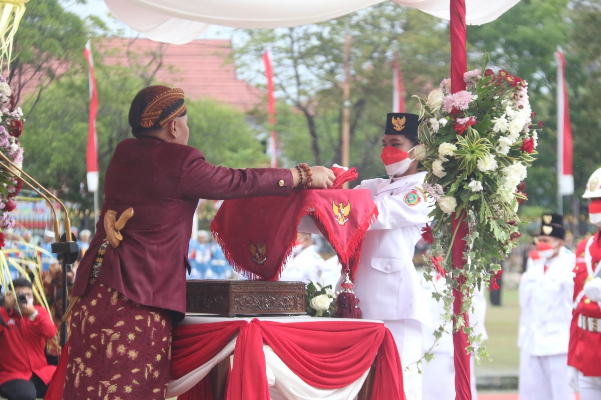 Gubernur Sugianto Sabran Pimpin Upacara Peringatan HUT ke-77 RI Tingkat Provinsi Kalteng